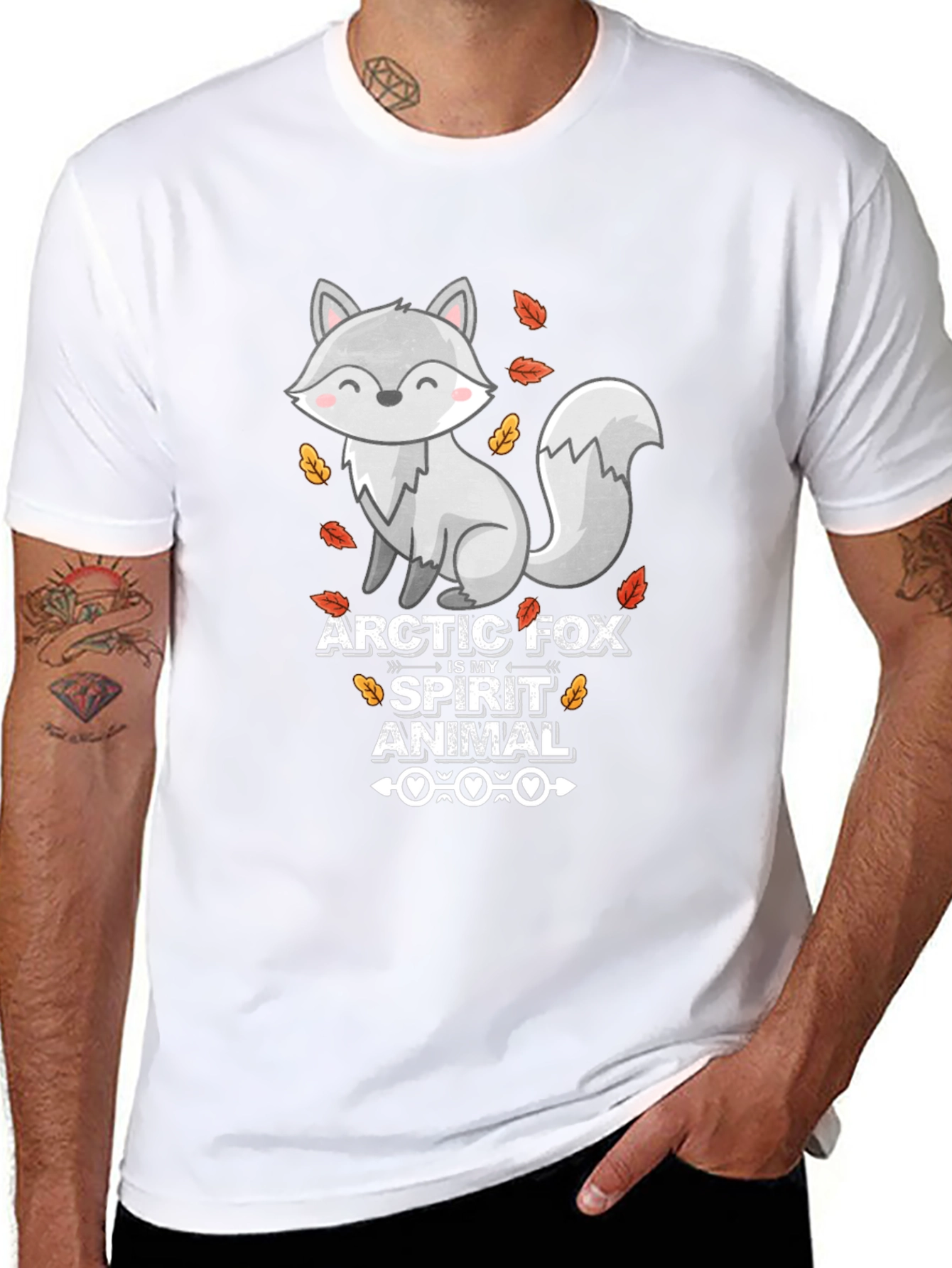 Arctic Fox Spirit Animal Graphic Tee