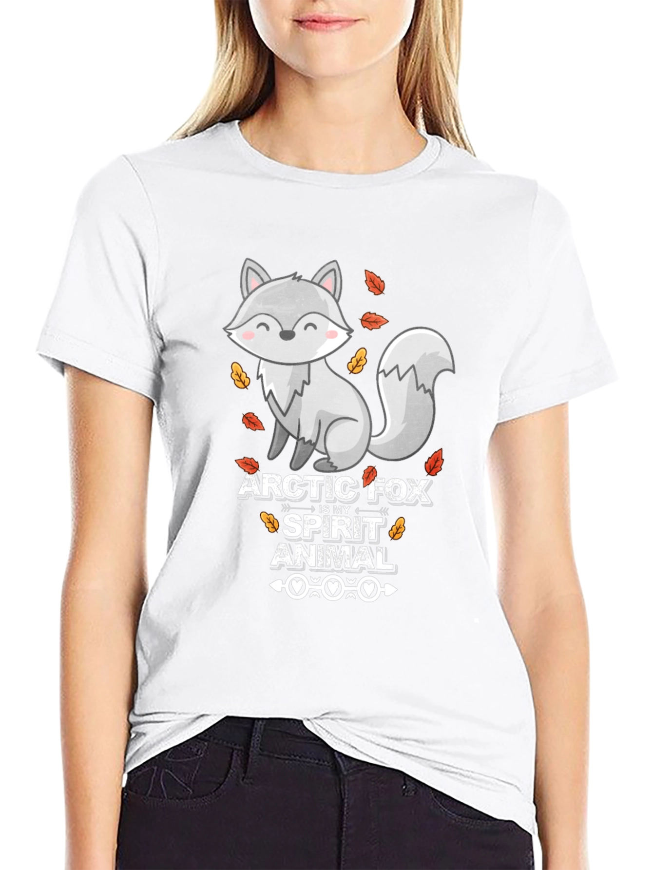 Arctic Fox Spirit Animal Graphic Tee