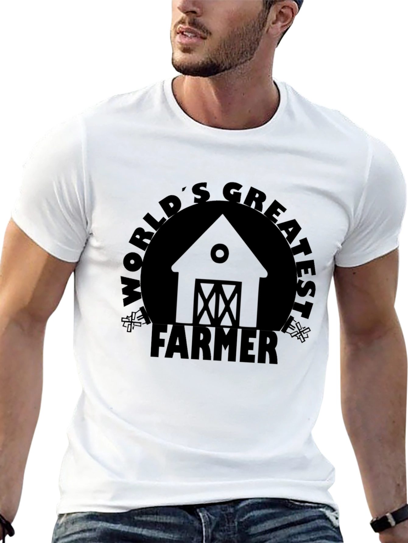 Worlds Greatest Farmer T-Shirt - Mens Graphic Tee