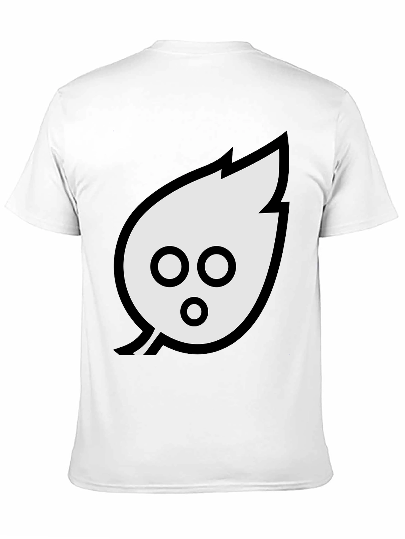 Mens Black T-Shirt with Leaf Graphic