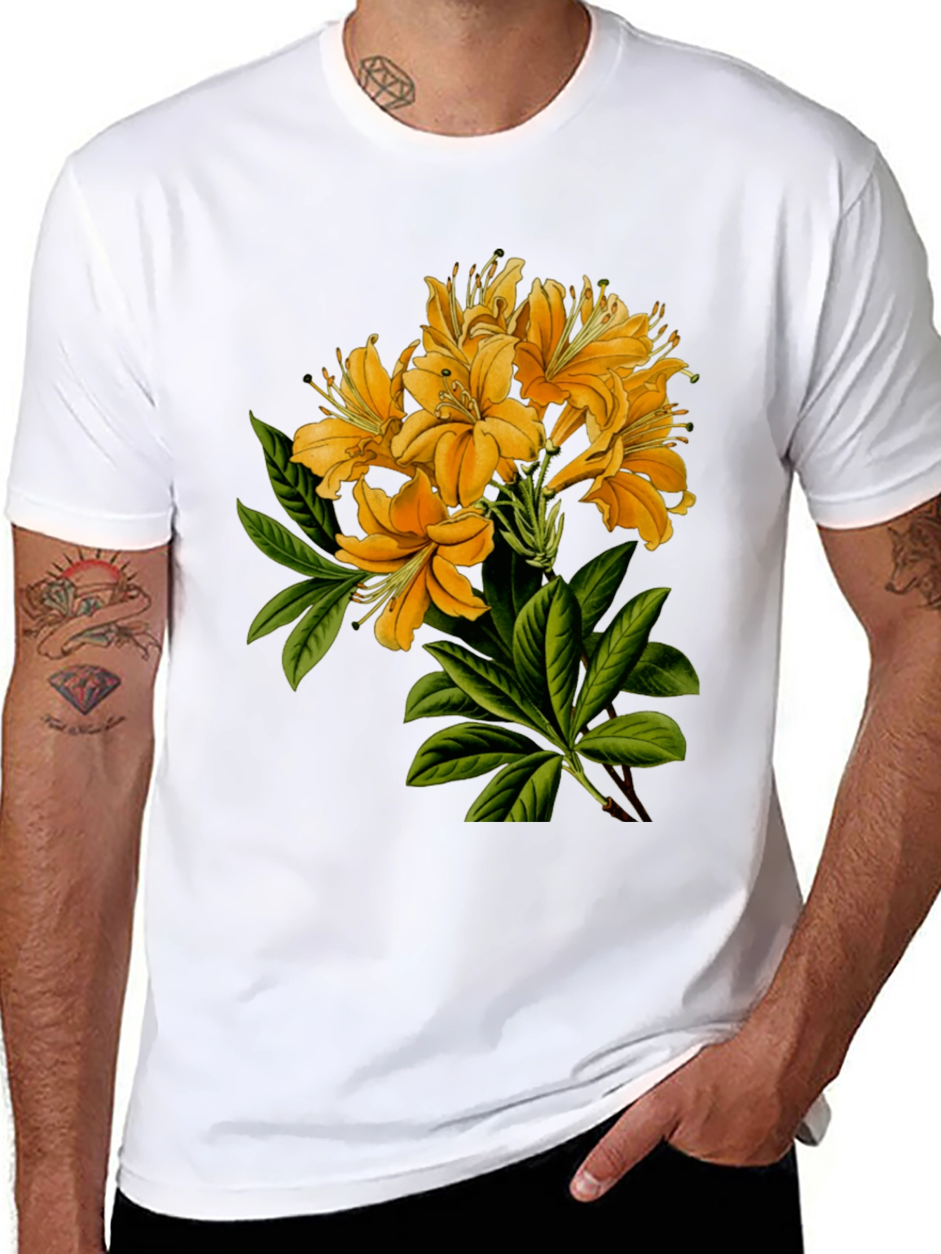 Floral Print Crew Neck T-Shirt