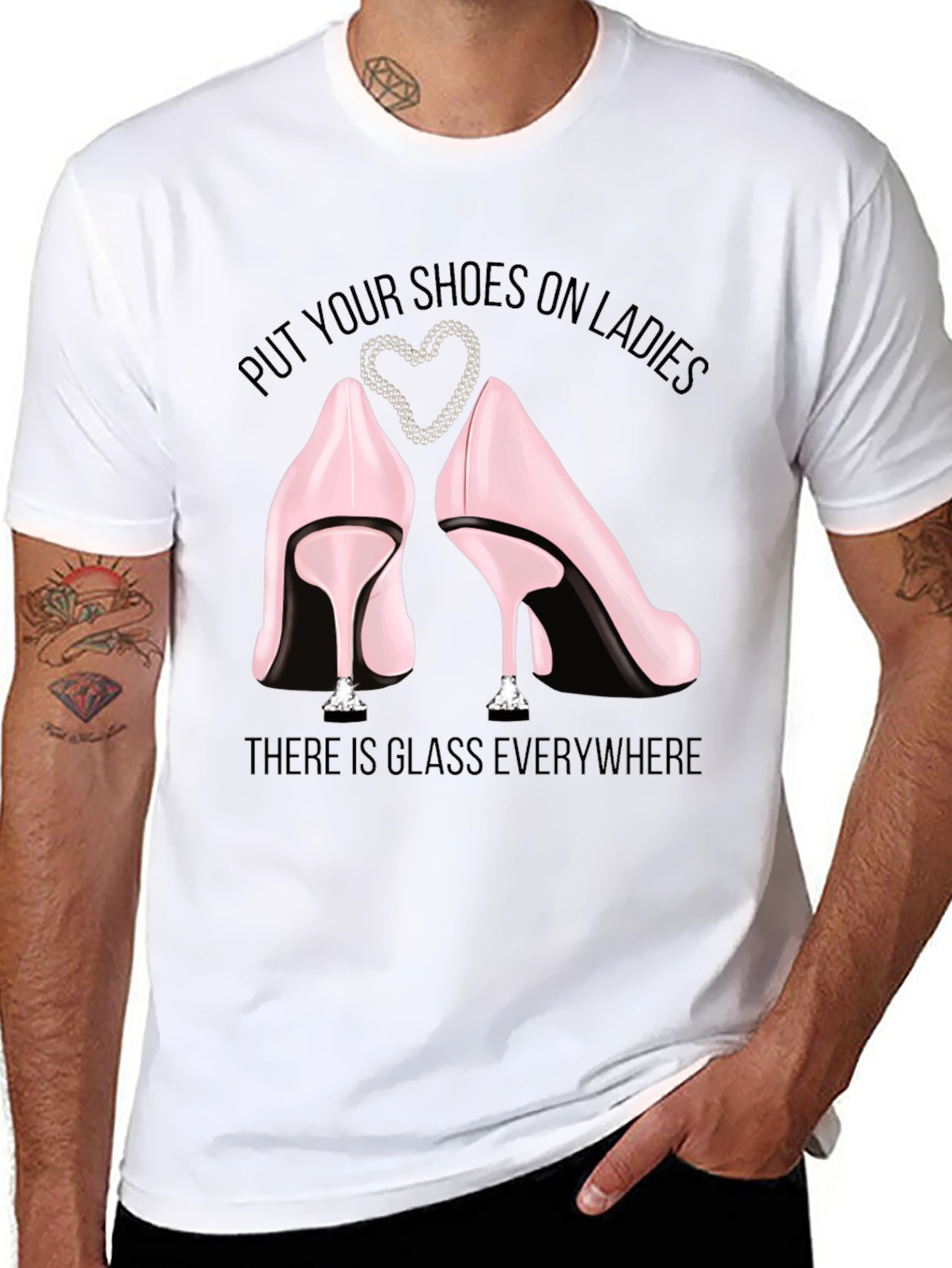Glass Everywhere Shoe Tee