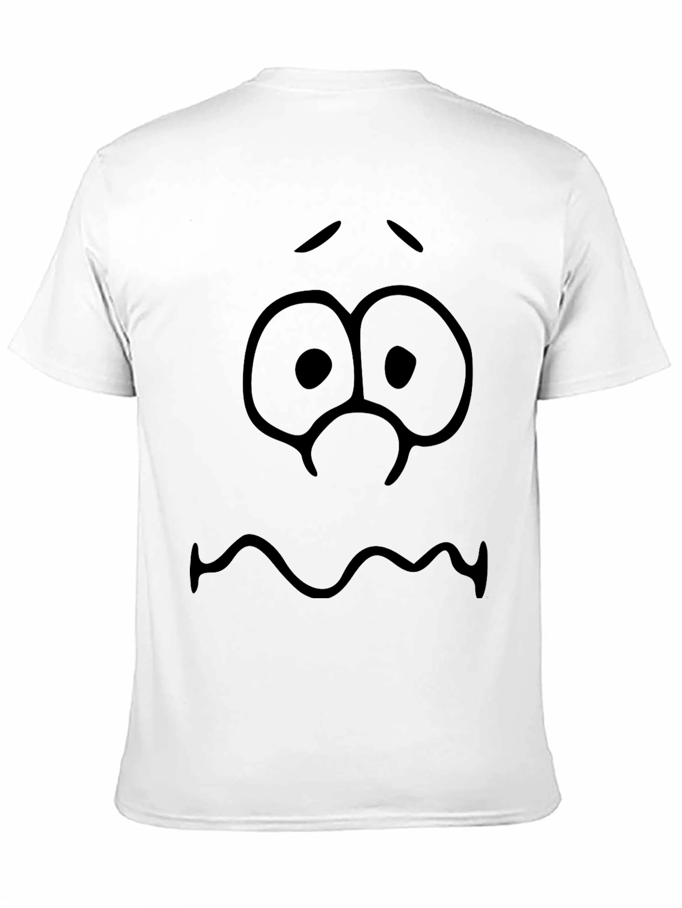 Cartoon Face Black T-Shirt