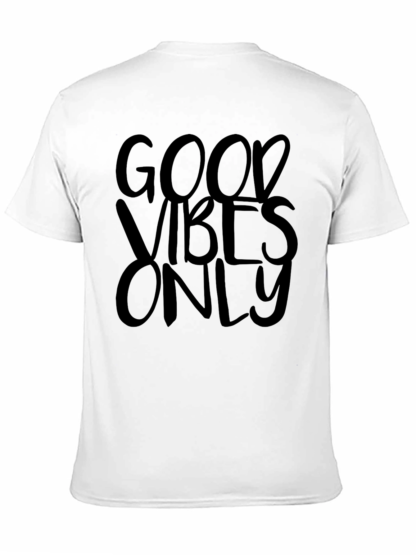 Good Vibes Only Black Graphic T-Shirt
