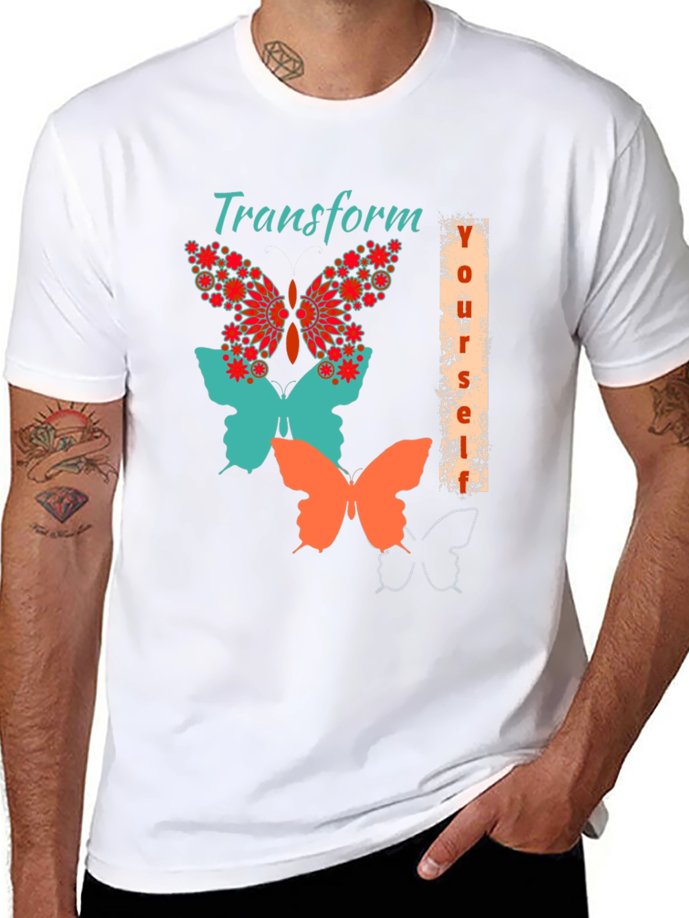 Transform Yourself Butterfly Graphic Tee