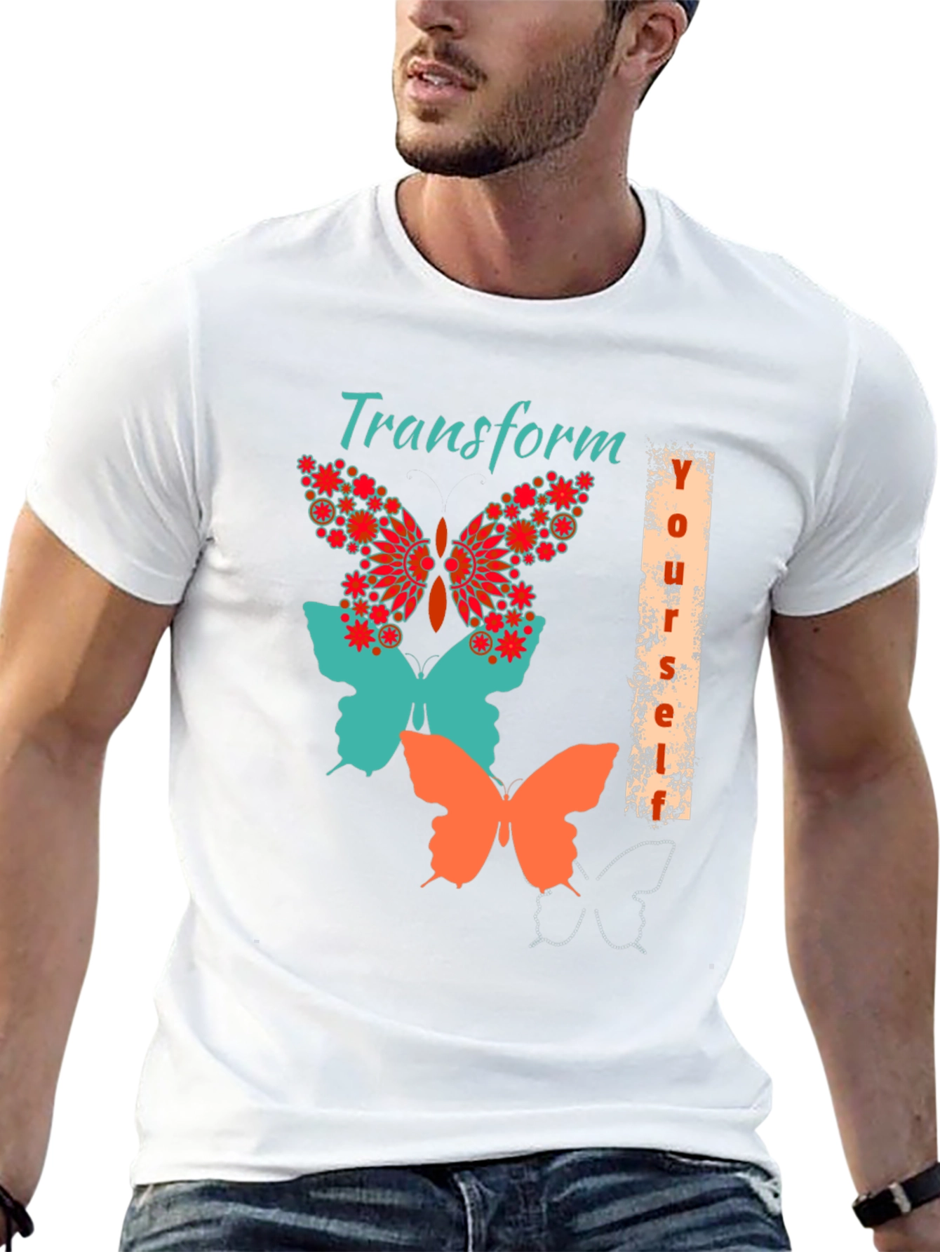 Transform Yourself Butterfly Graphic Tee