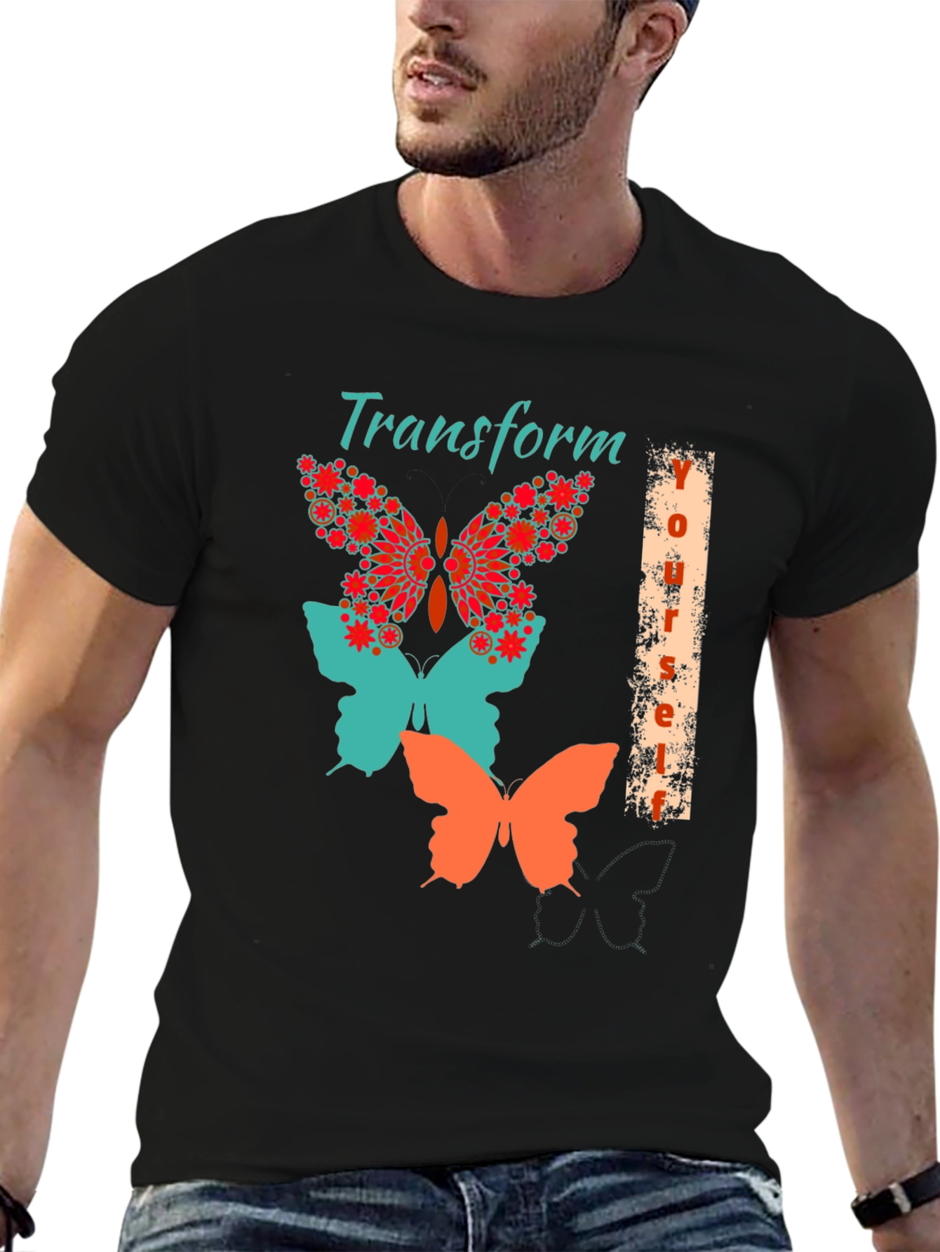 Transform Yourself Butterfly Graphic Tee