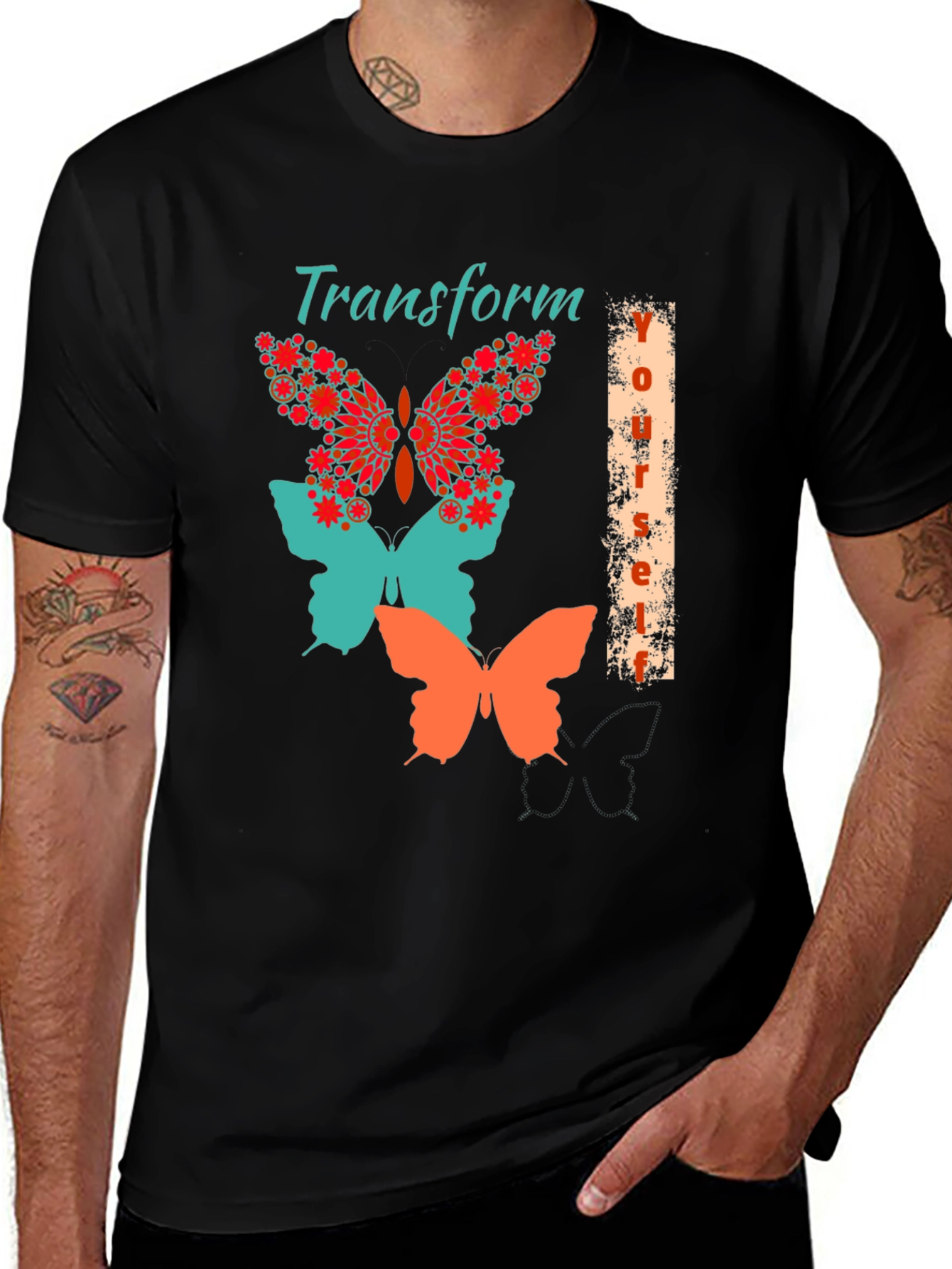Transform Yourself Butterfly Graphic Tee