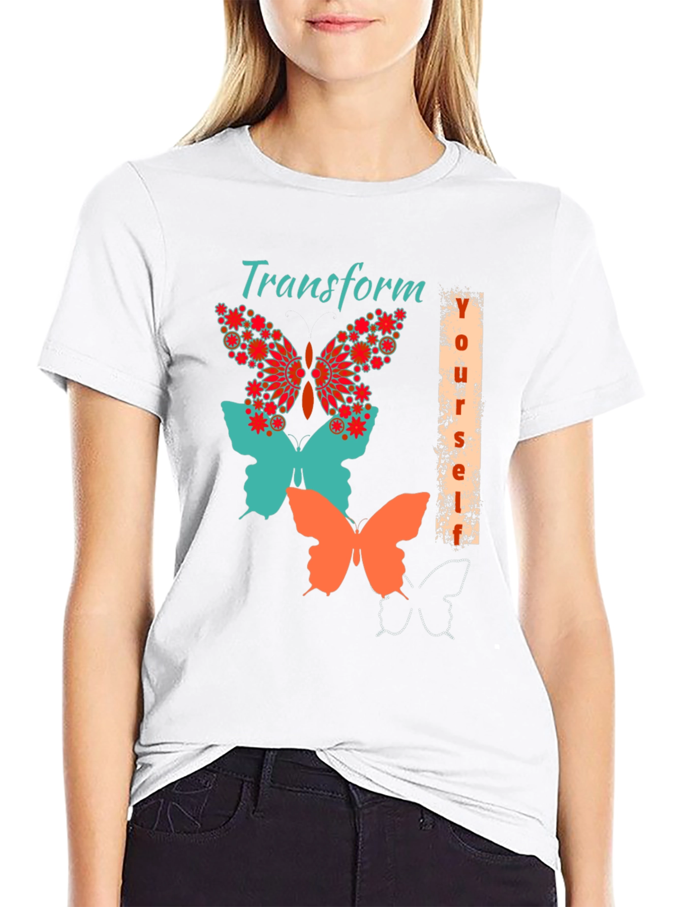 Transform Yourself Butterfly Graphic Tee