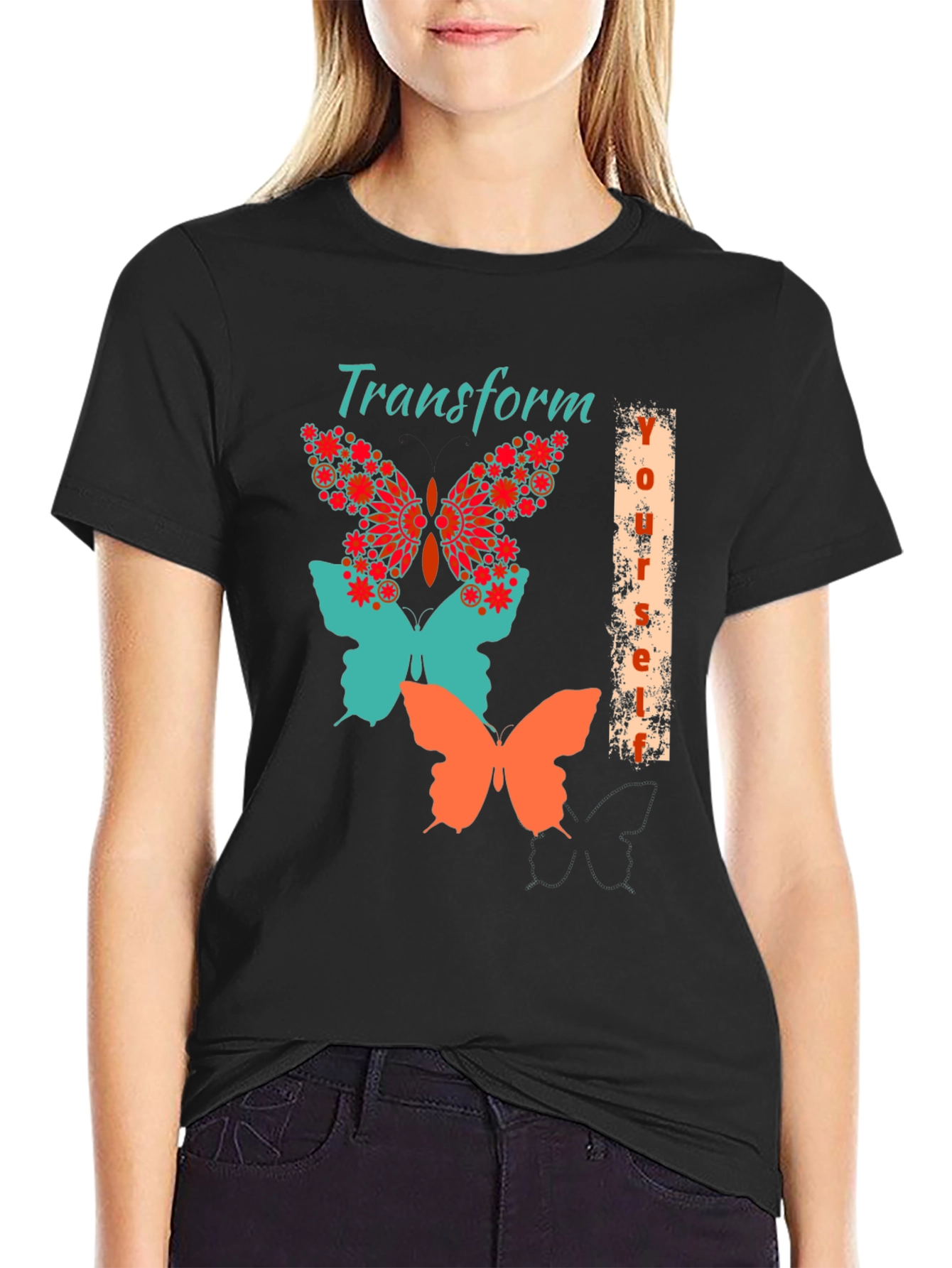 Transform Yourself Butterfly Graphic Tee