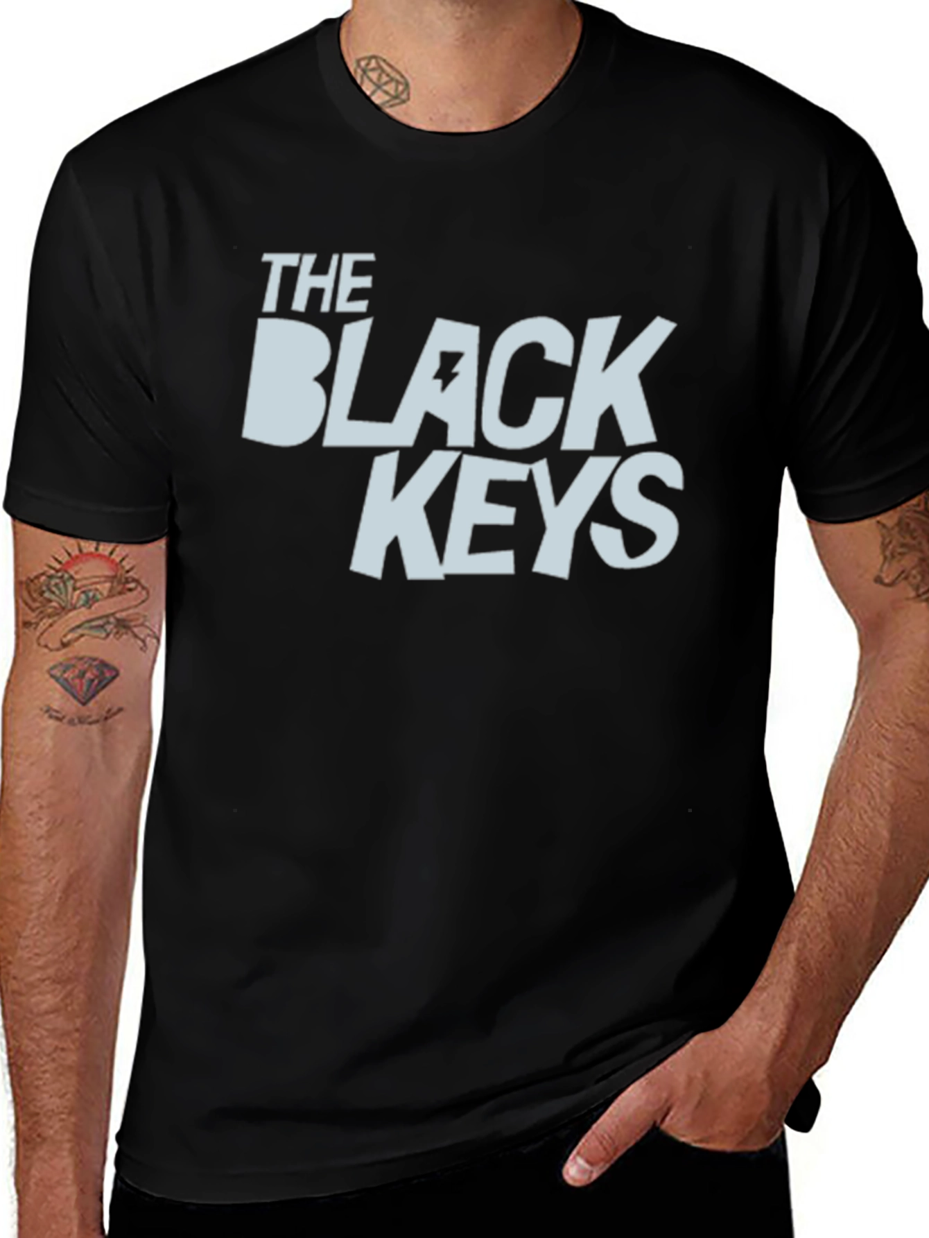 The Black Keys Band T-Shirt - Black Cotton Blend