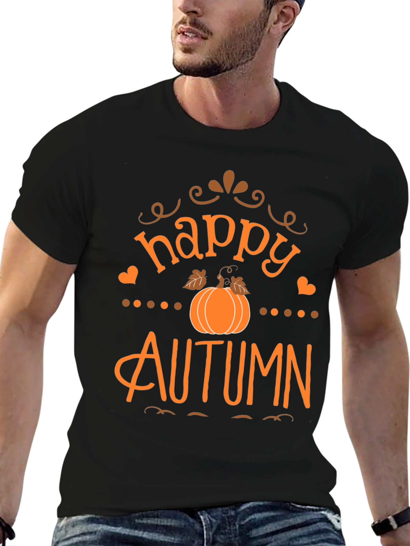 Happy Autumn T-Shirt - Fall Pumpkin Tee