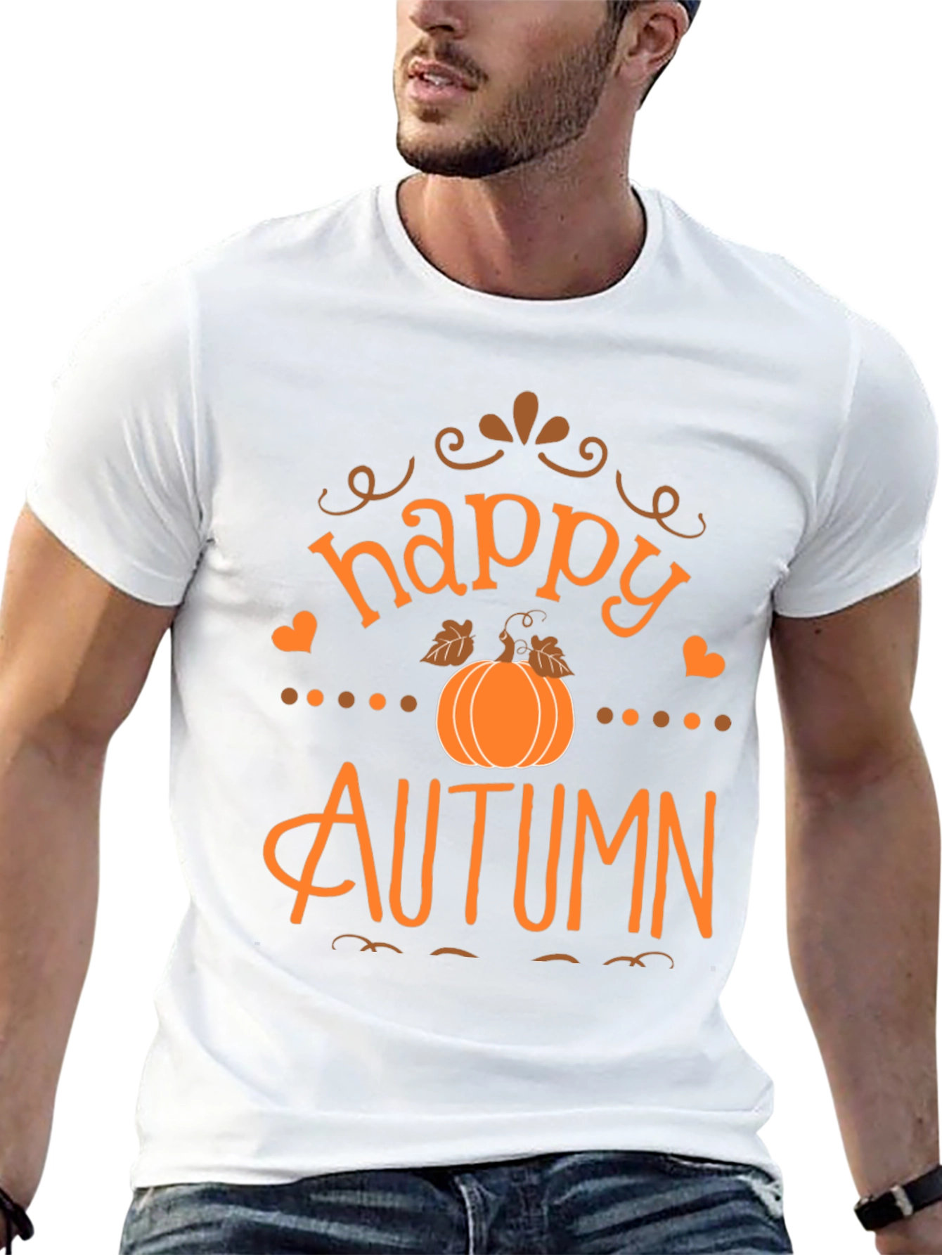 Happy Autumn T-Shirt - Fall Pumpkin Tee