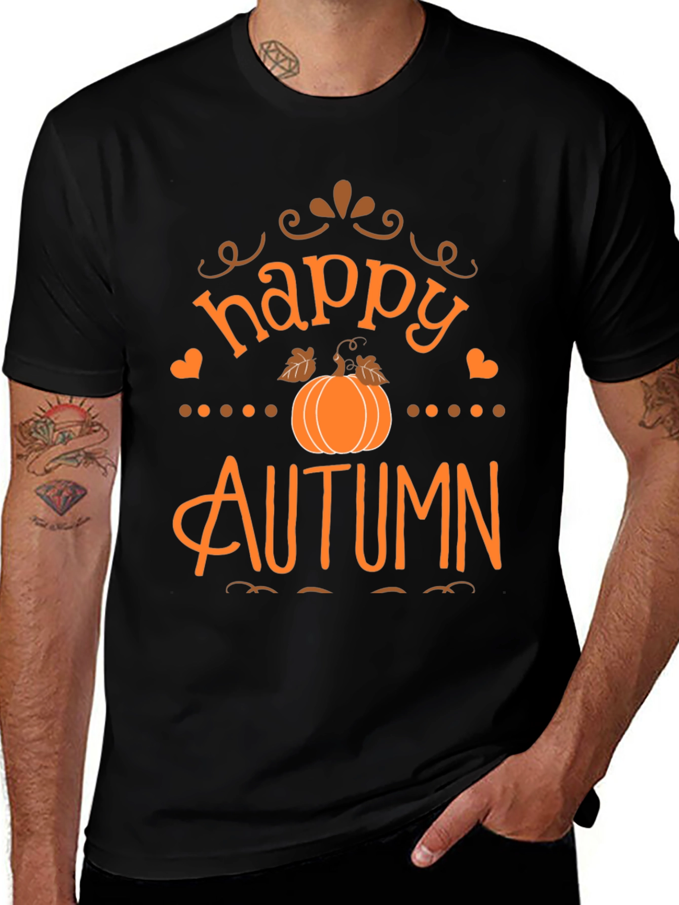 Happy Autumn T-Shirt - Fall Pumpkin Tee