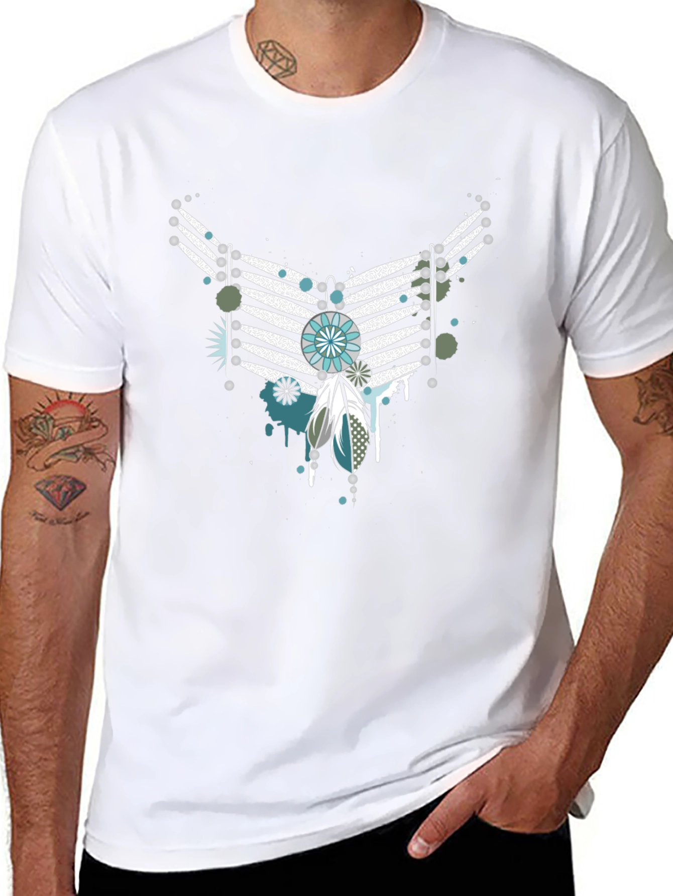 Unique Graphic T-Shirt - Native Inspired Design