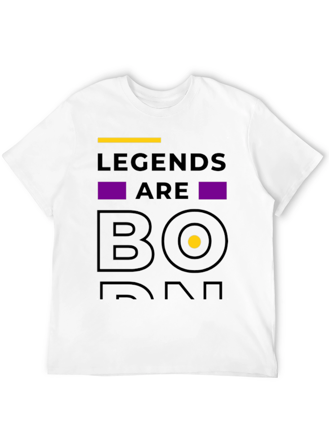 Legends Are Born Black T-Shirt
