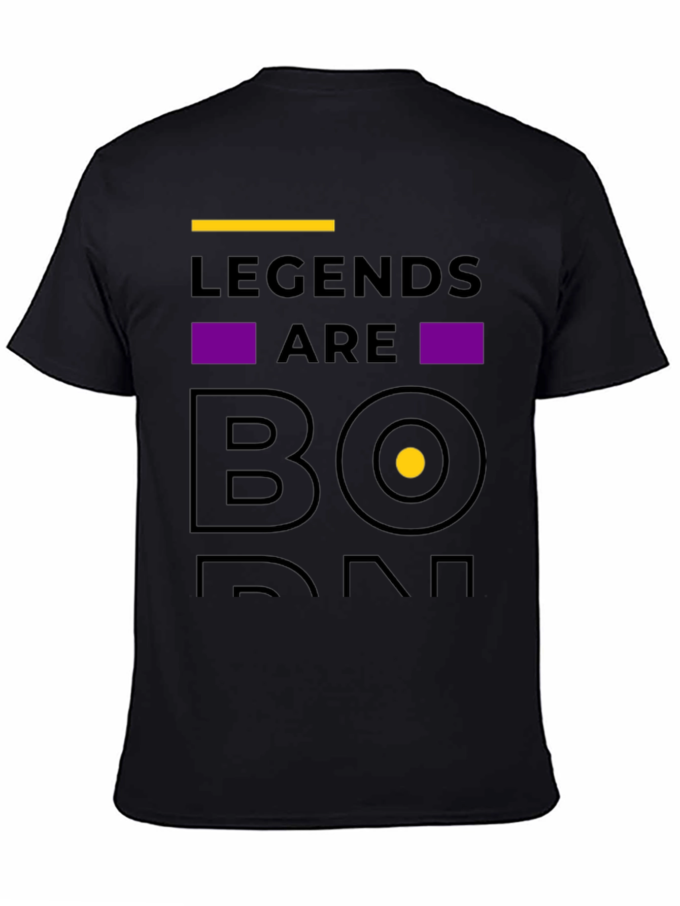 Legends Are Born Black T-Shirt