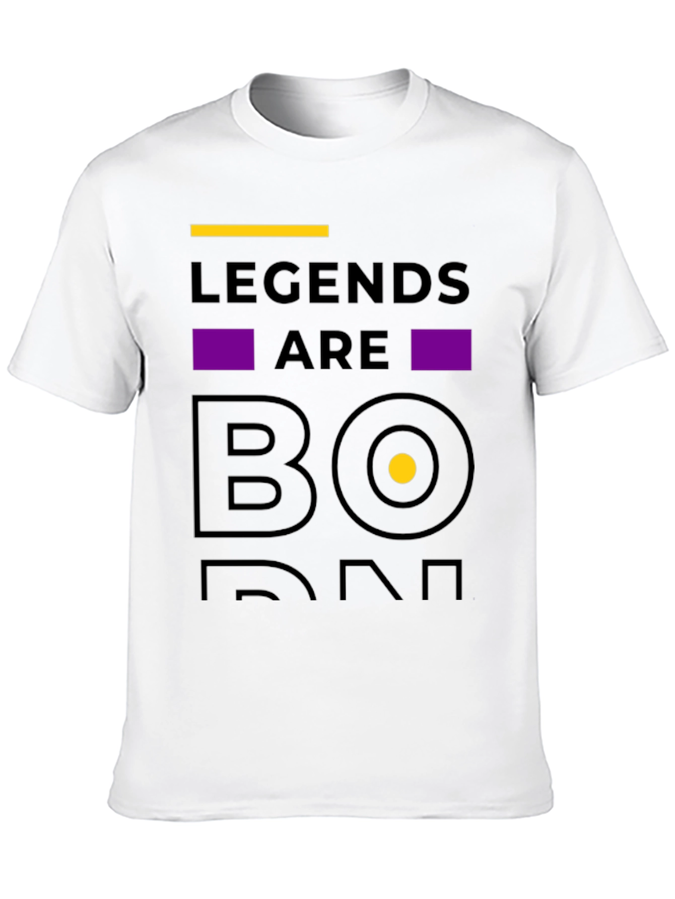 Legends Are Born Black T-Shirt