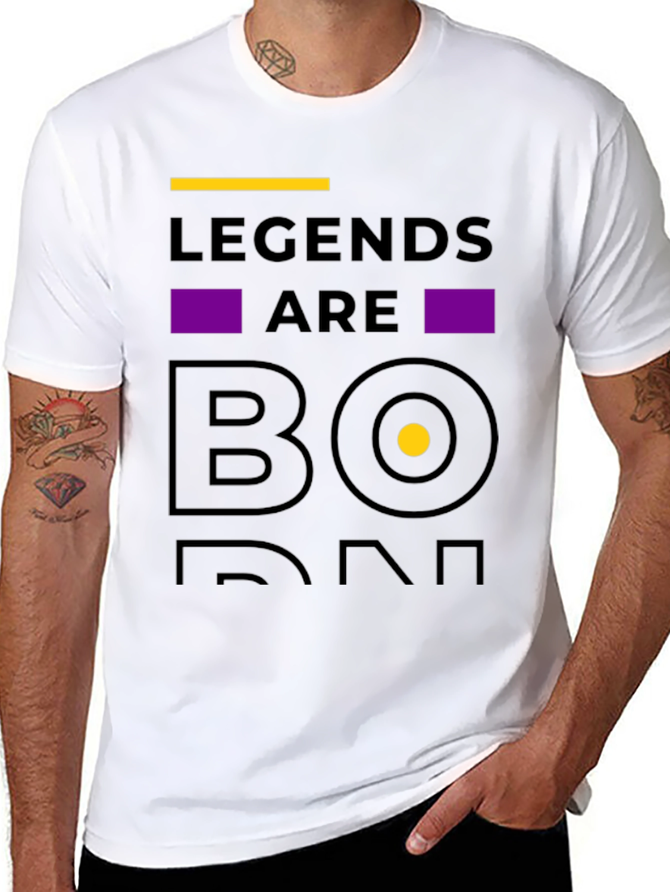 Legends Are Born Black T-Shirt