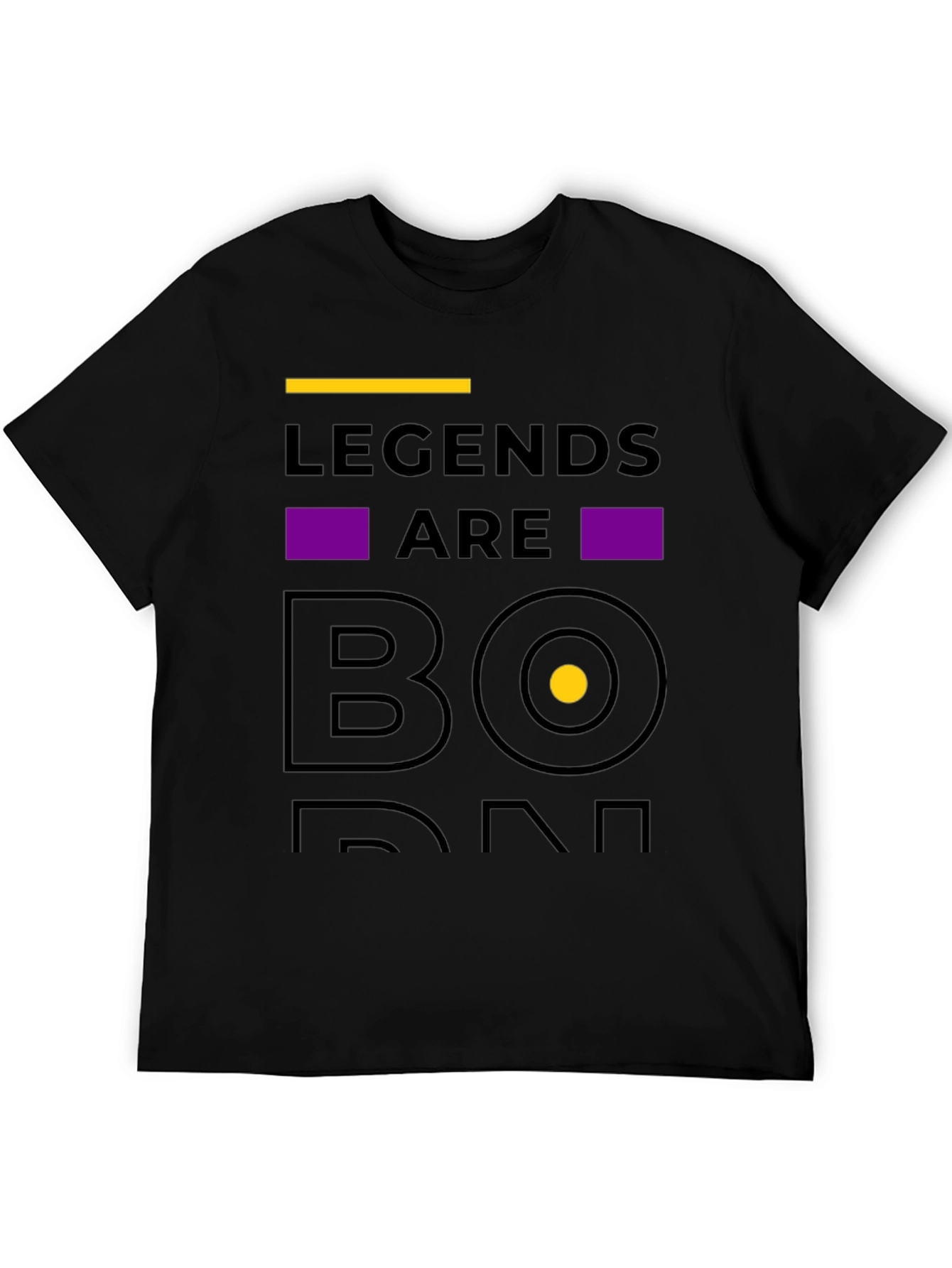Legends Are Born Black T-Shirt