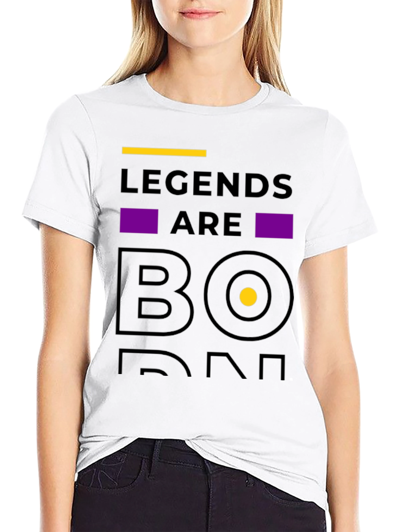 Legends Are Born Black T-Shirt