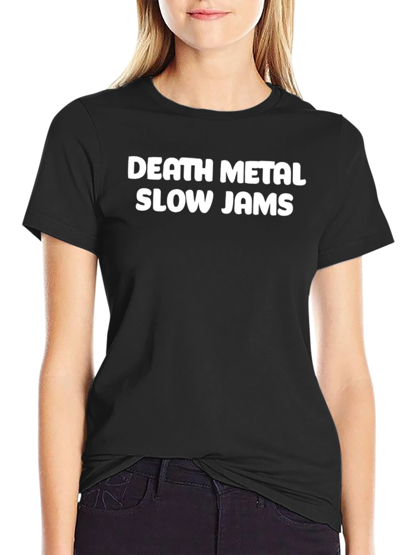 Death Metal Slow Jams Graphic T-Shirt - Black