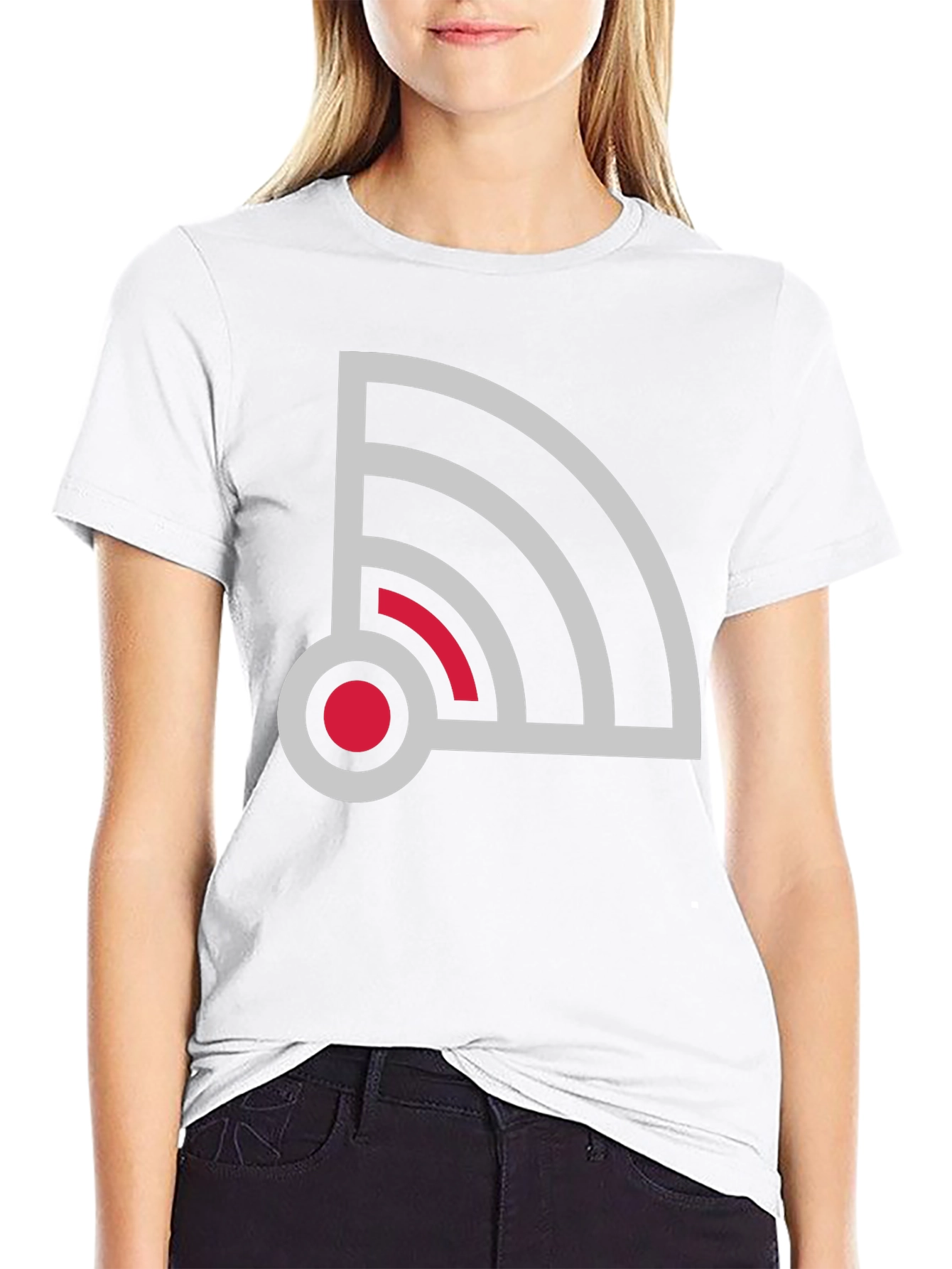 Cool Graphic Tee: Retro Wifi Design