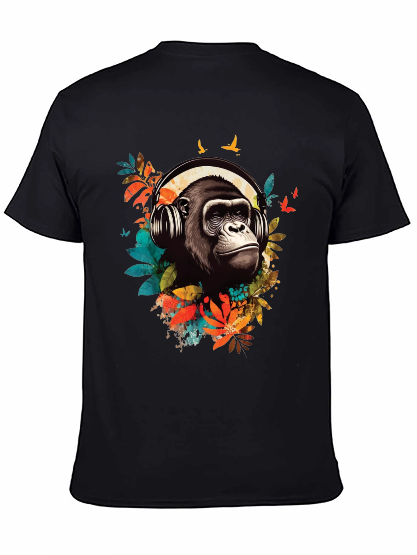 Cool Gorilla DJ Black T-Shirt