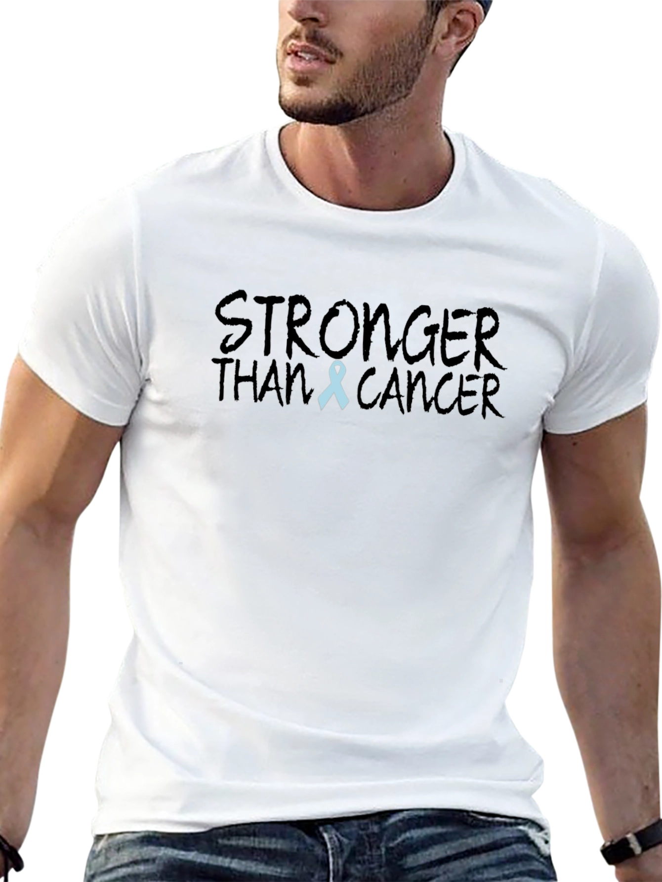 Stronger Than Cancer Black T-Shirt