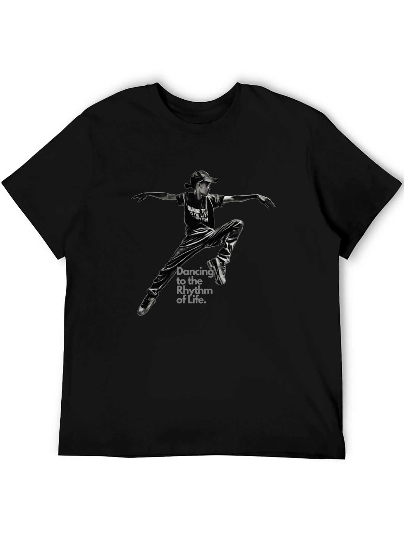 Dancing to the Rhythm of Life Black T-Shirt