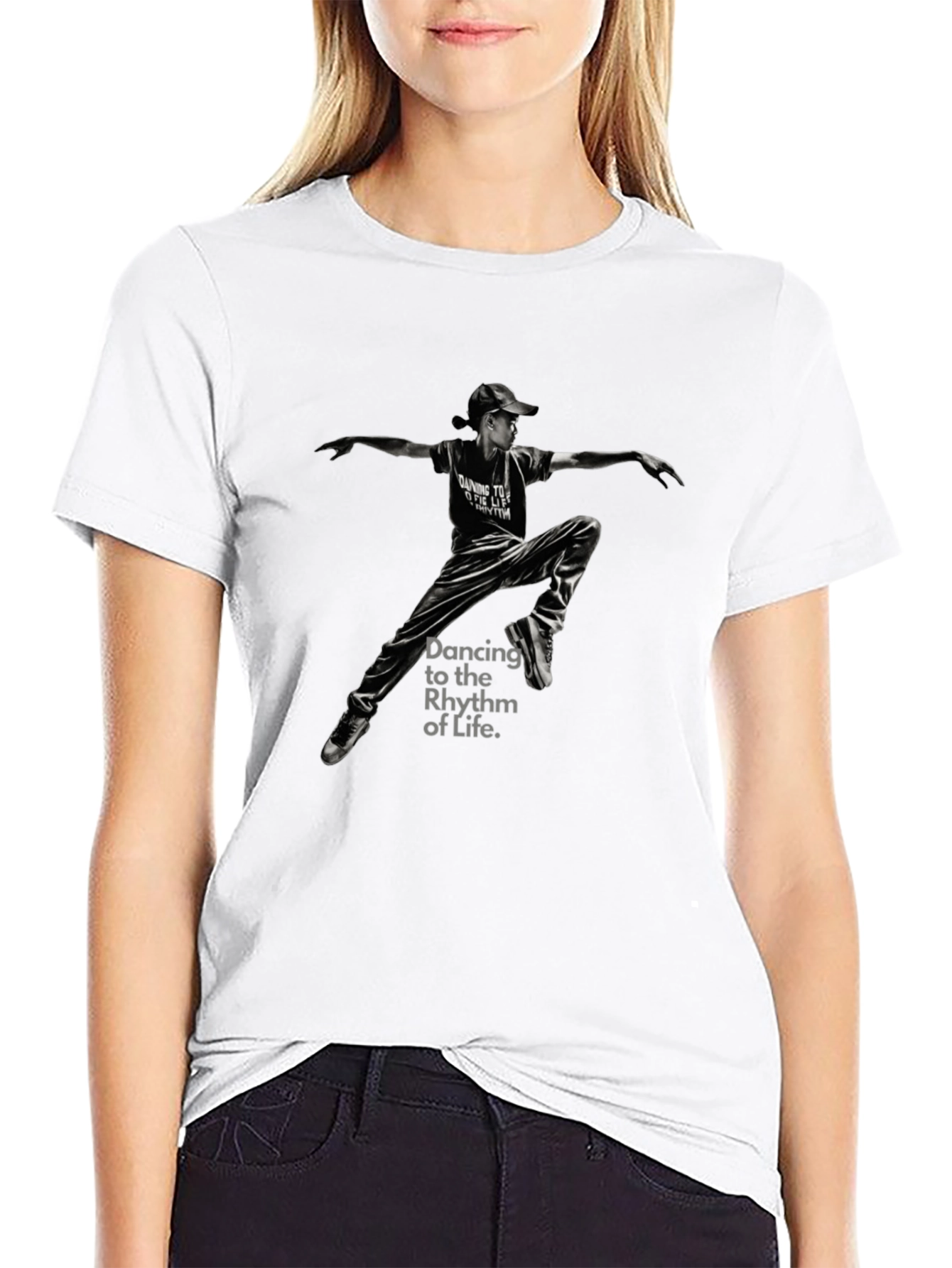 Dancing to the Rhythm of Life Black T-Shirt
