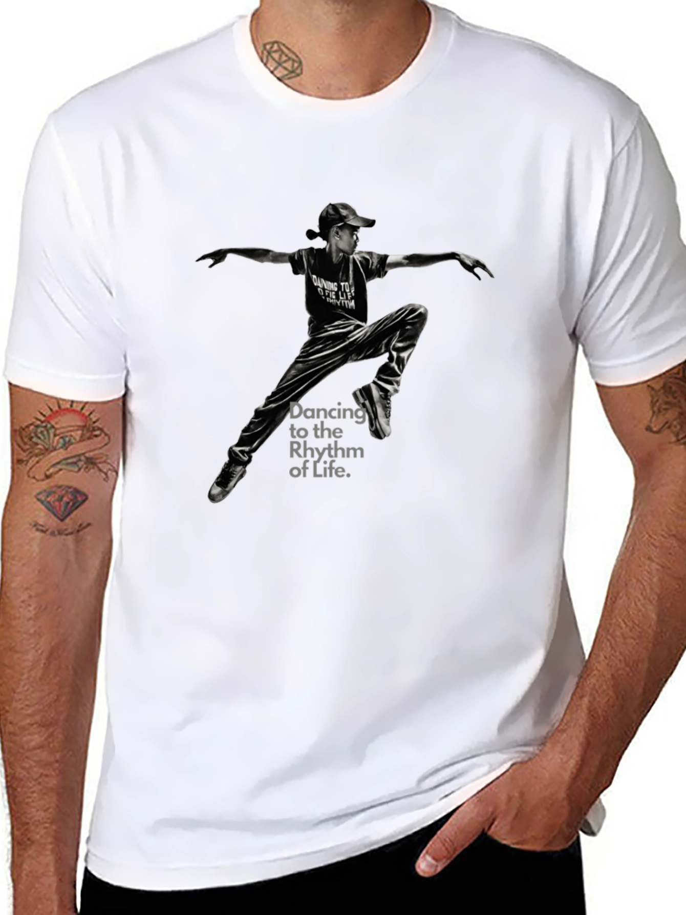 Dancing to the Rhythm of Life Black T-Shirt