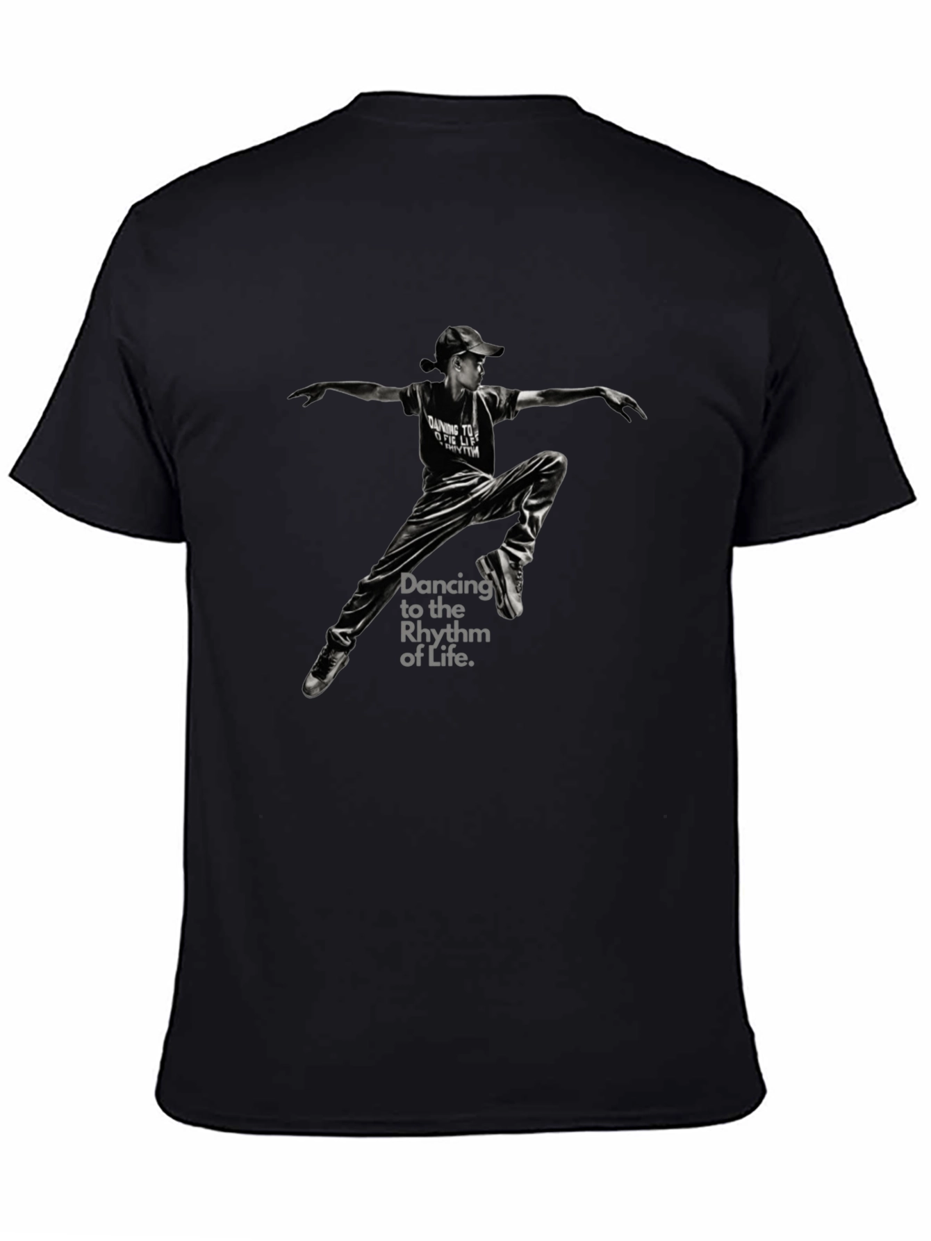 Dancing to the Rhythm of Life Black T-Shirt