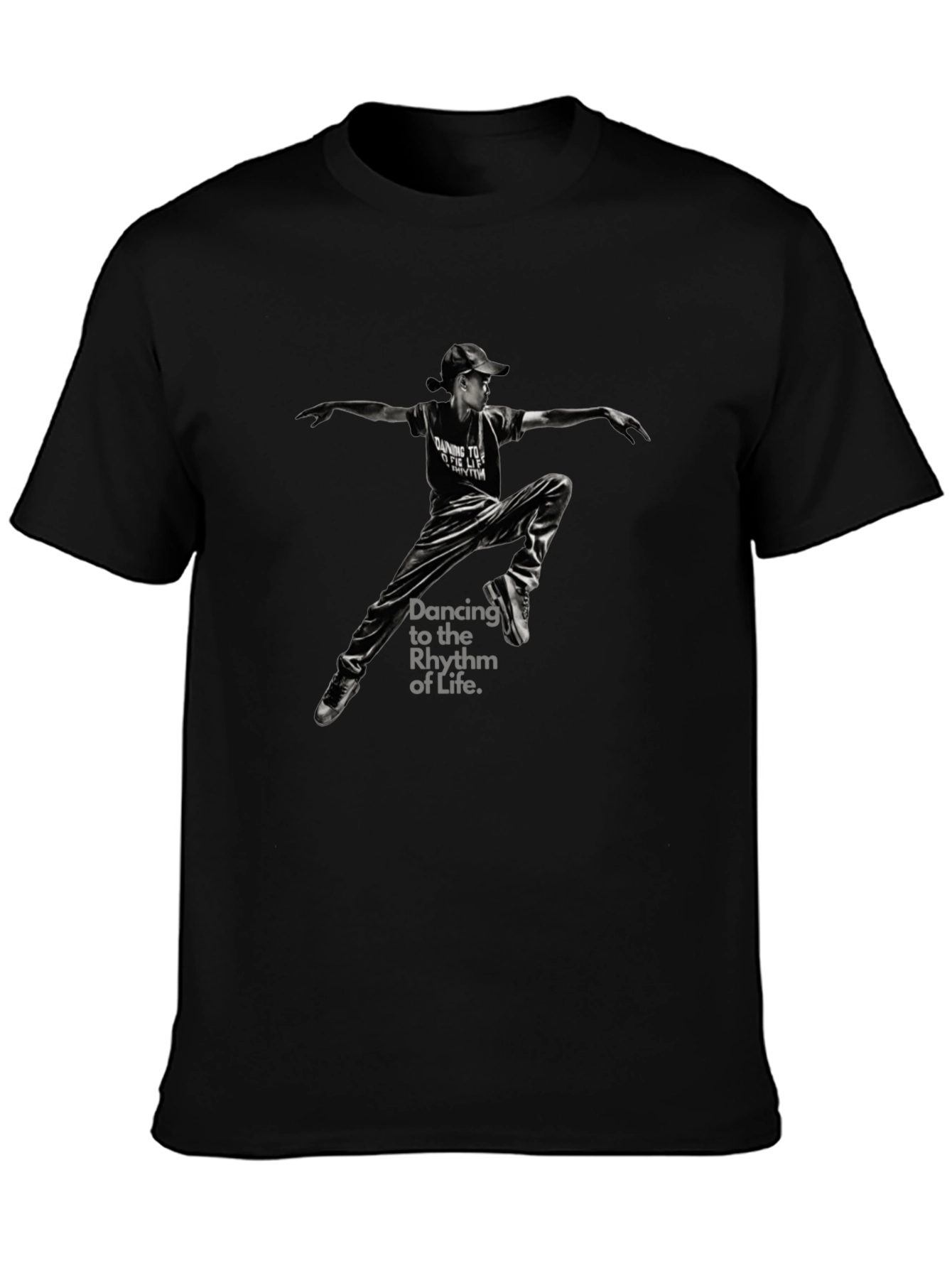 Dancing to the Rhythm of Life Black T-Shirt