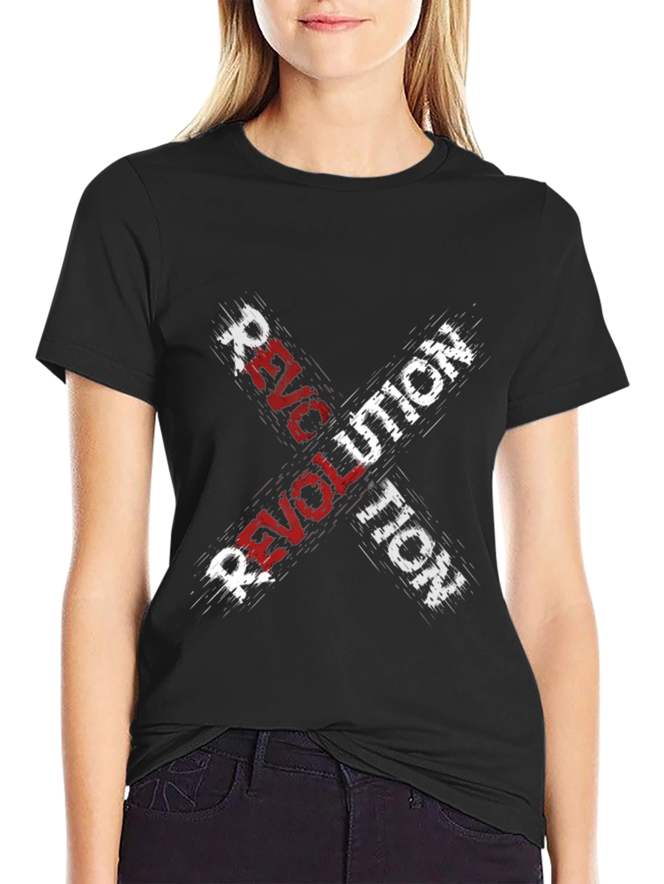 Revolution Graphic T-Shirt - Black