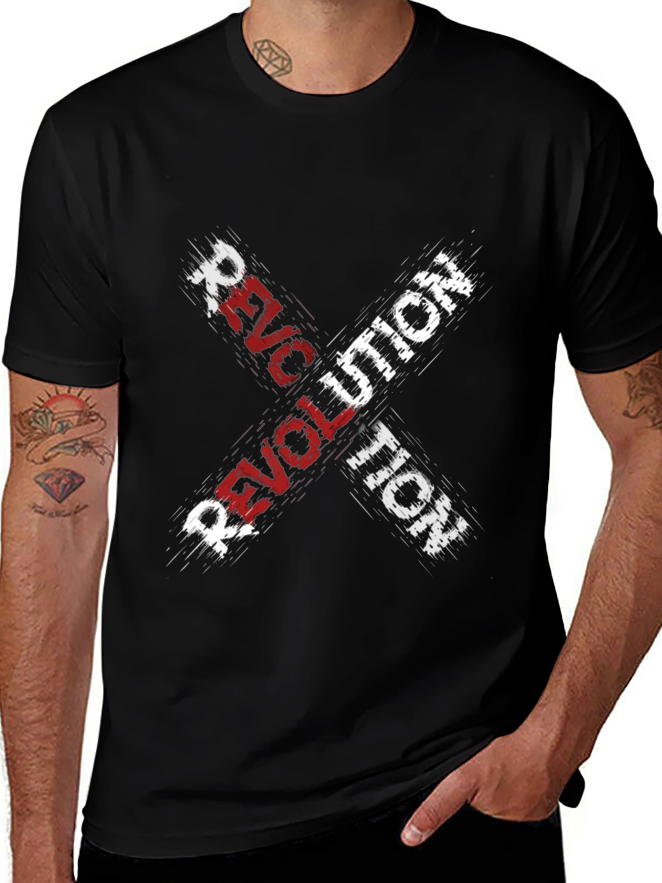 Revolution Graphic T-Shirt - Black