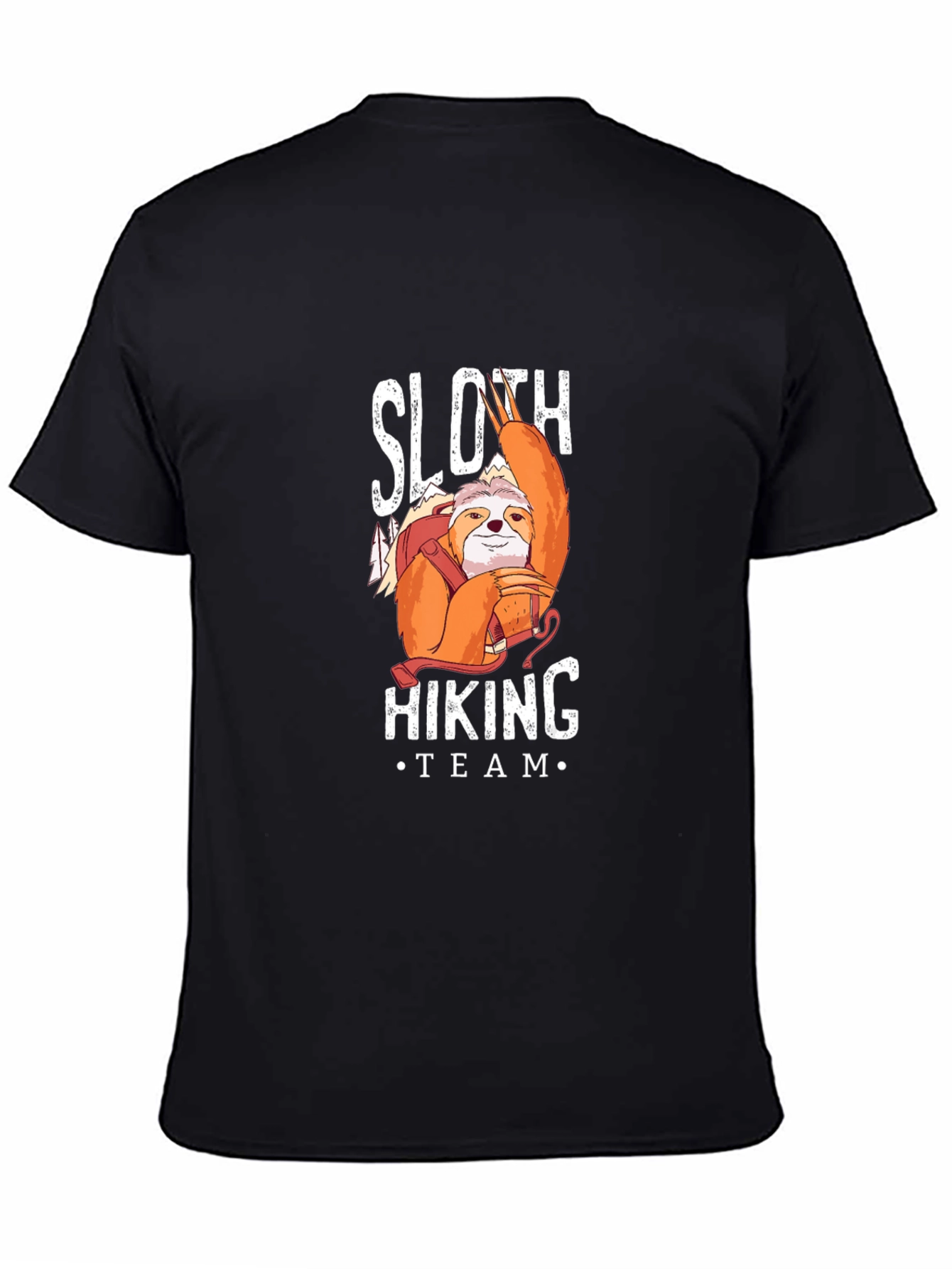 Sloth Hiking Team Black T-Shirt