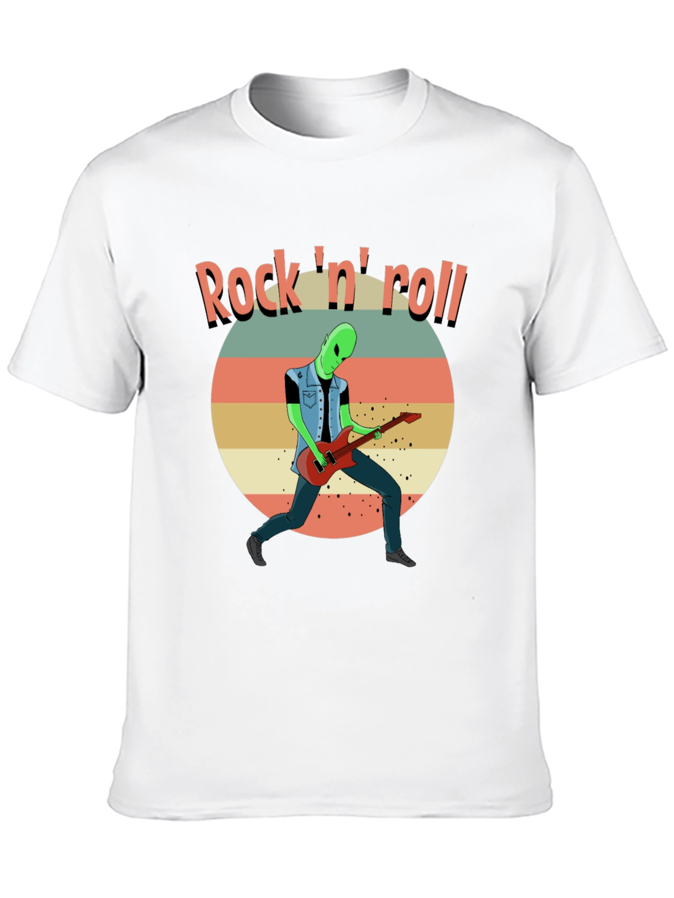 Rock n Roll Alien Graphic Tee