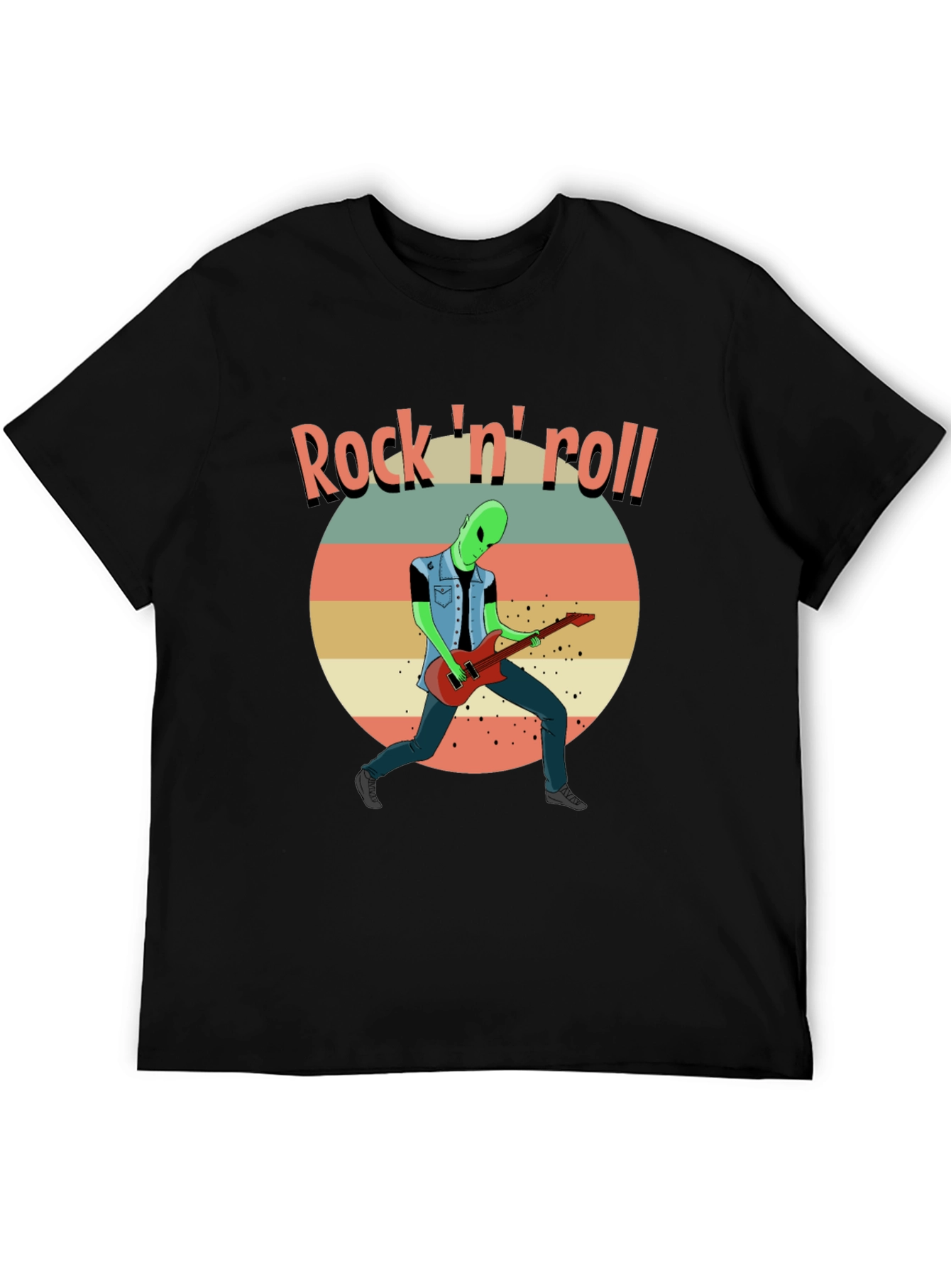 Rock n Roll Alien Graphic Tee