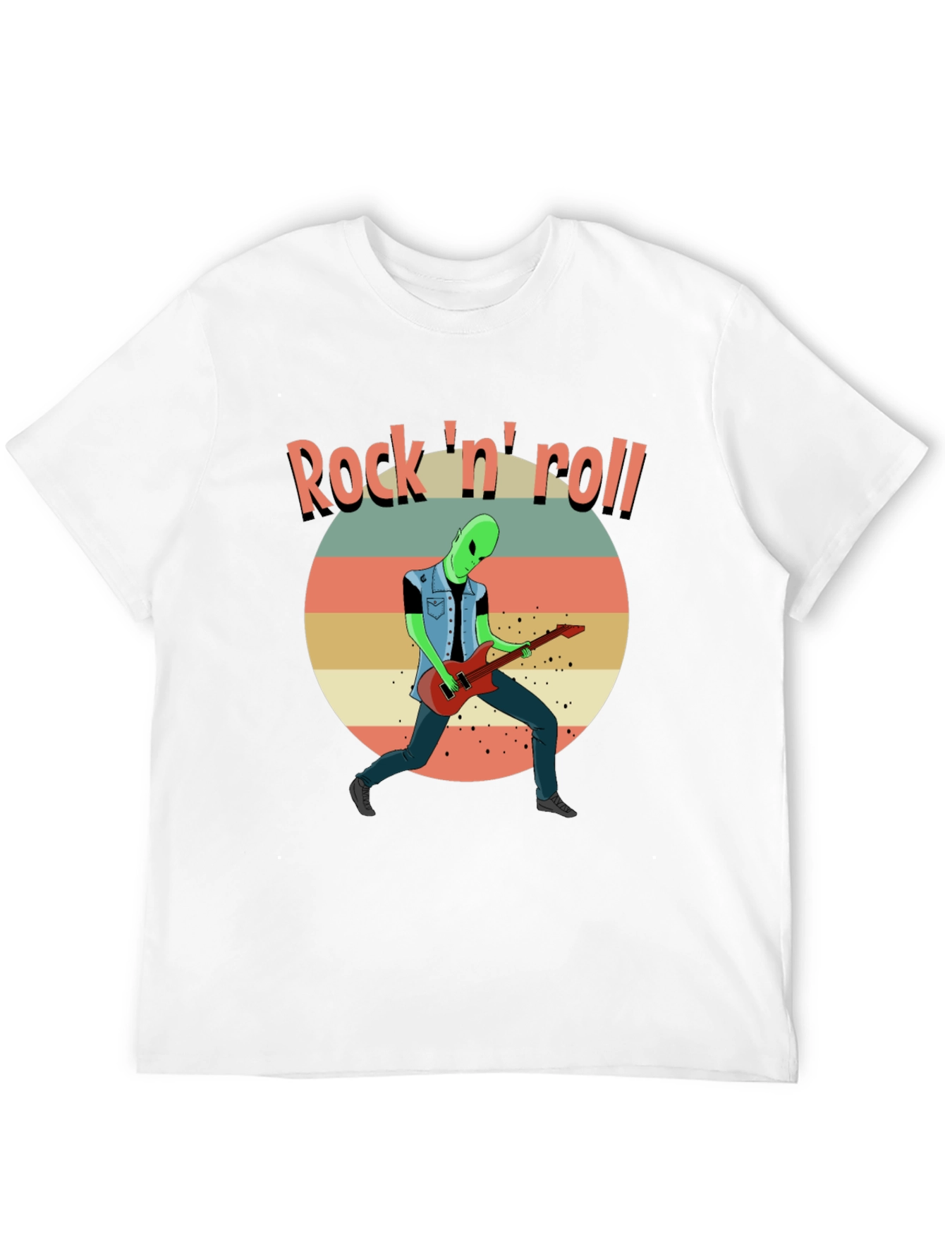 Rock n Roll Alien Graphic Tee