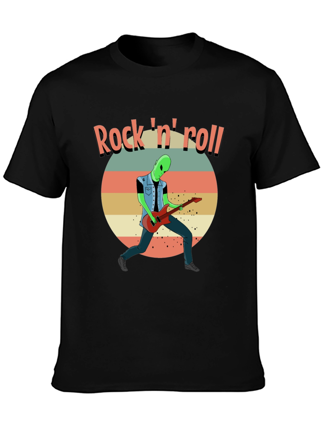 Rock n Roll Alien Graphic Tee