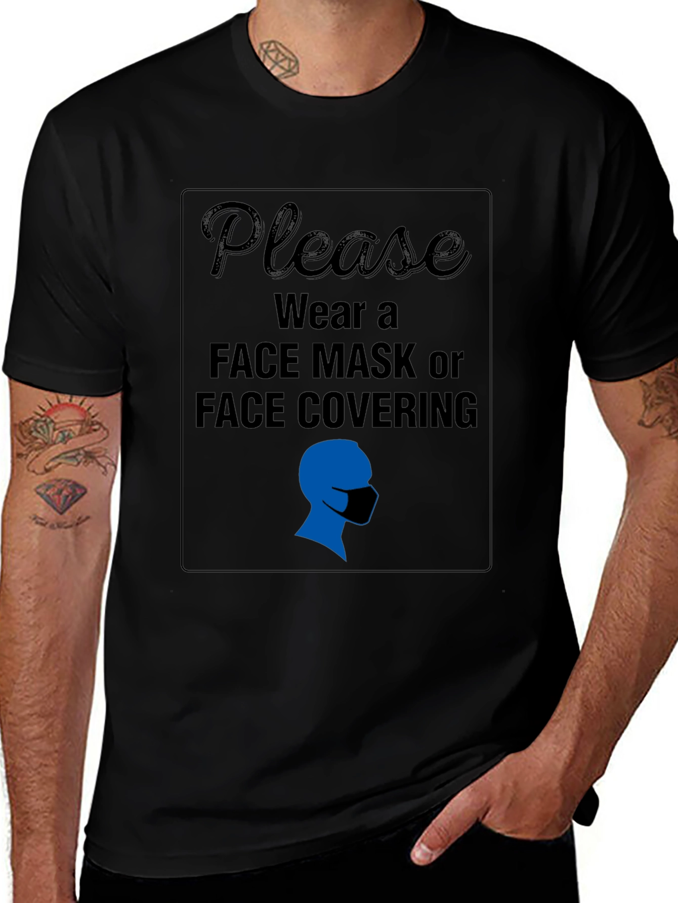 Wear a Mask Graphic Tee - Stay Safe!