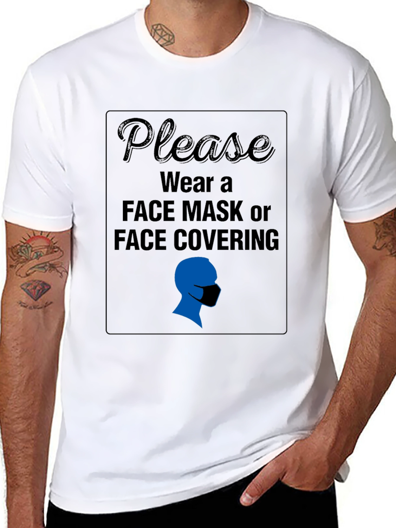 Wear a Mask Graphic Tee - Stay Safe!