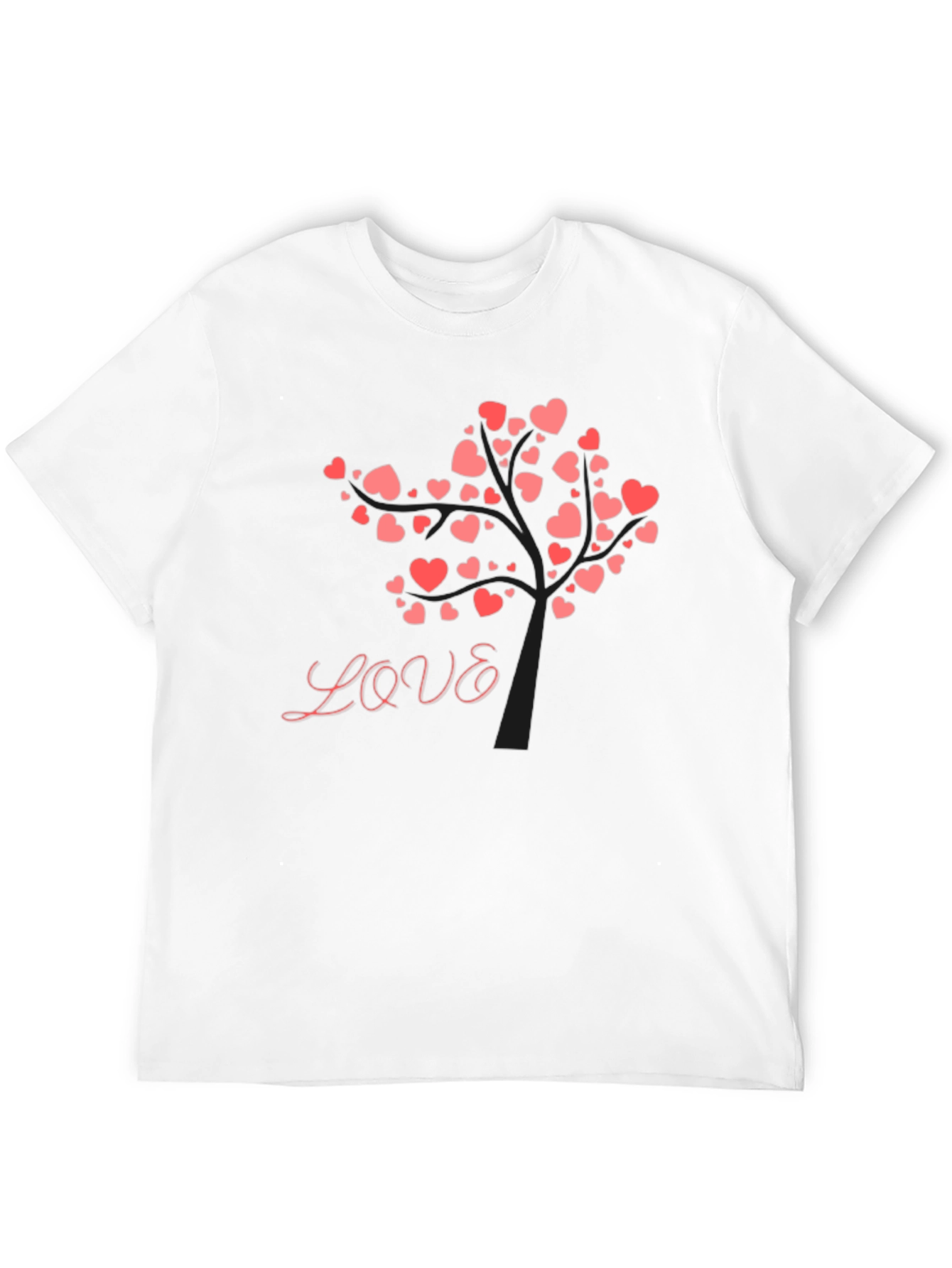 Love Tree Graphic Tee - Black Cotton Blend Shirt