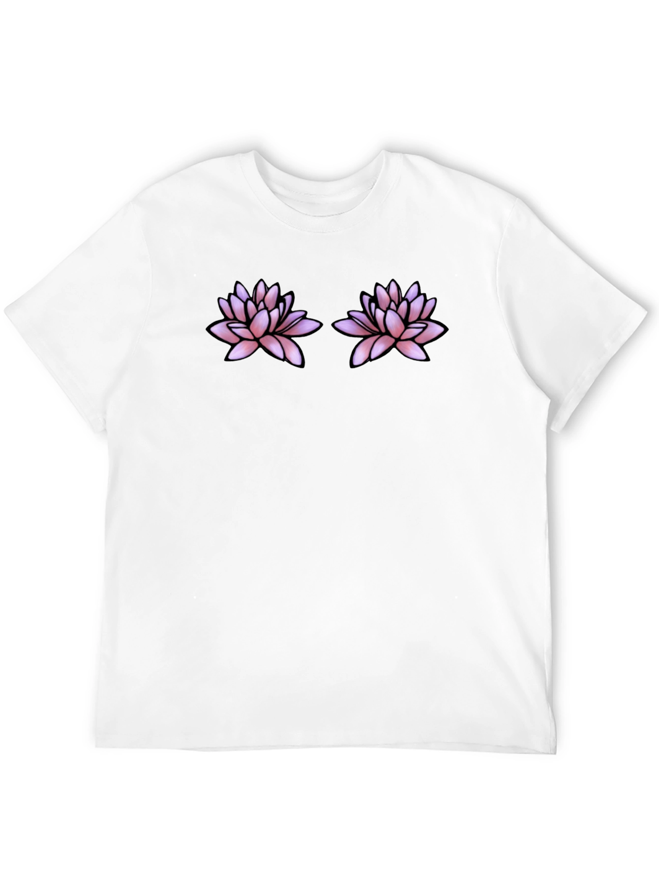 Lotus Flower Black T-Shirt
