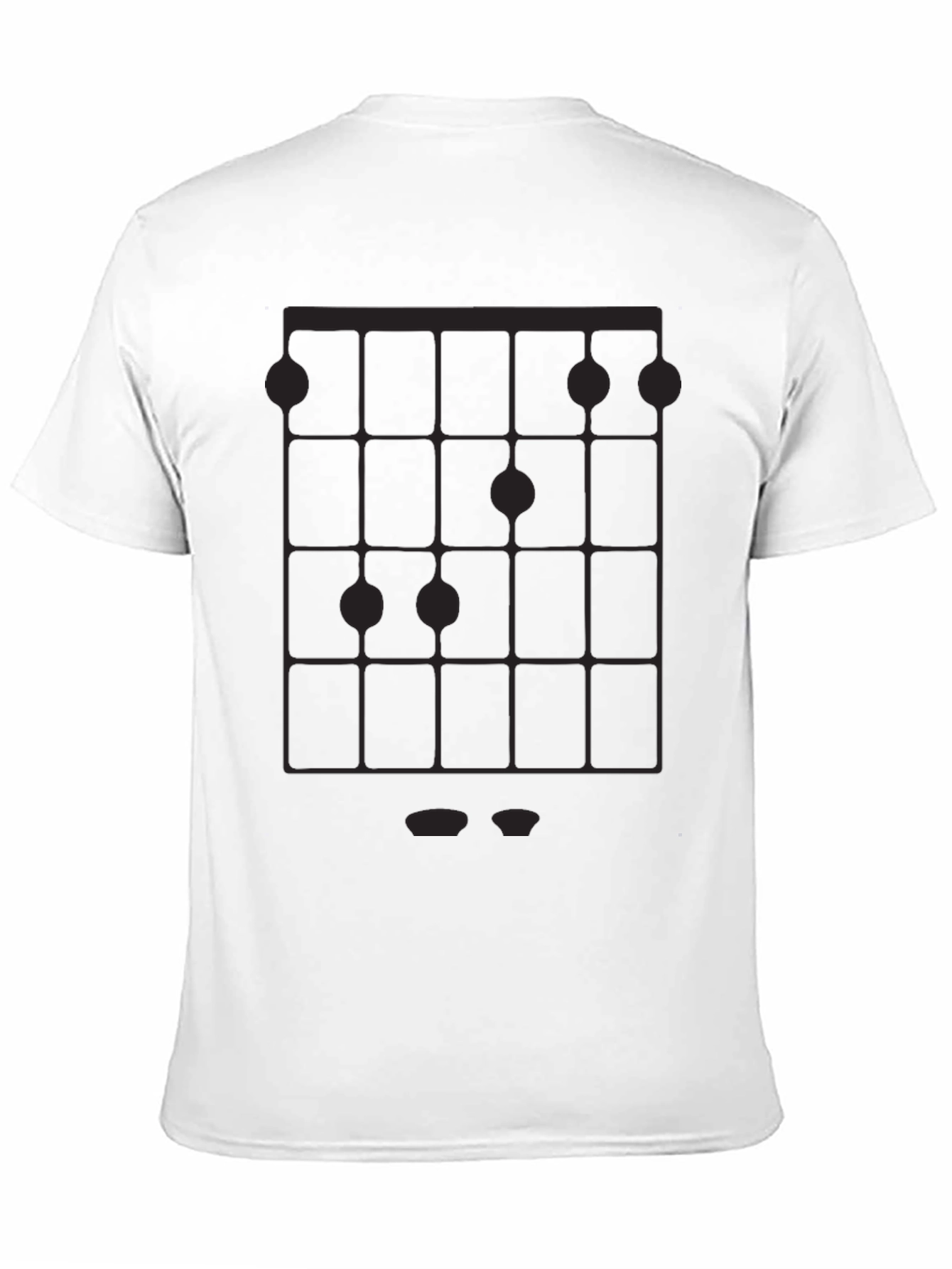 Geometric Chord Chart Graphic Tee - Black