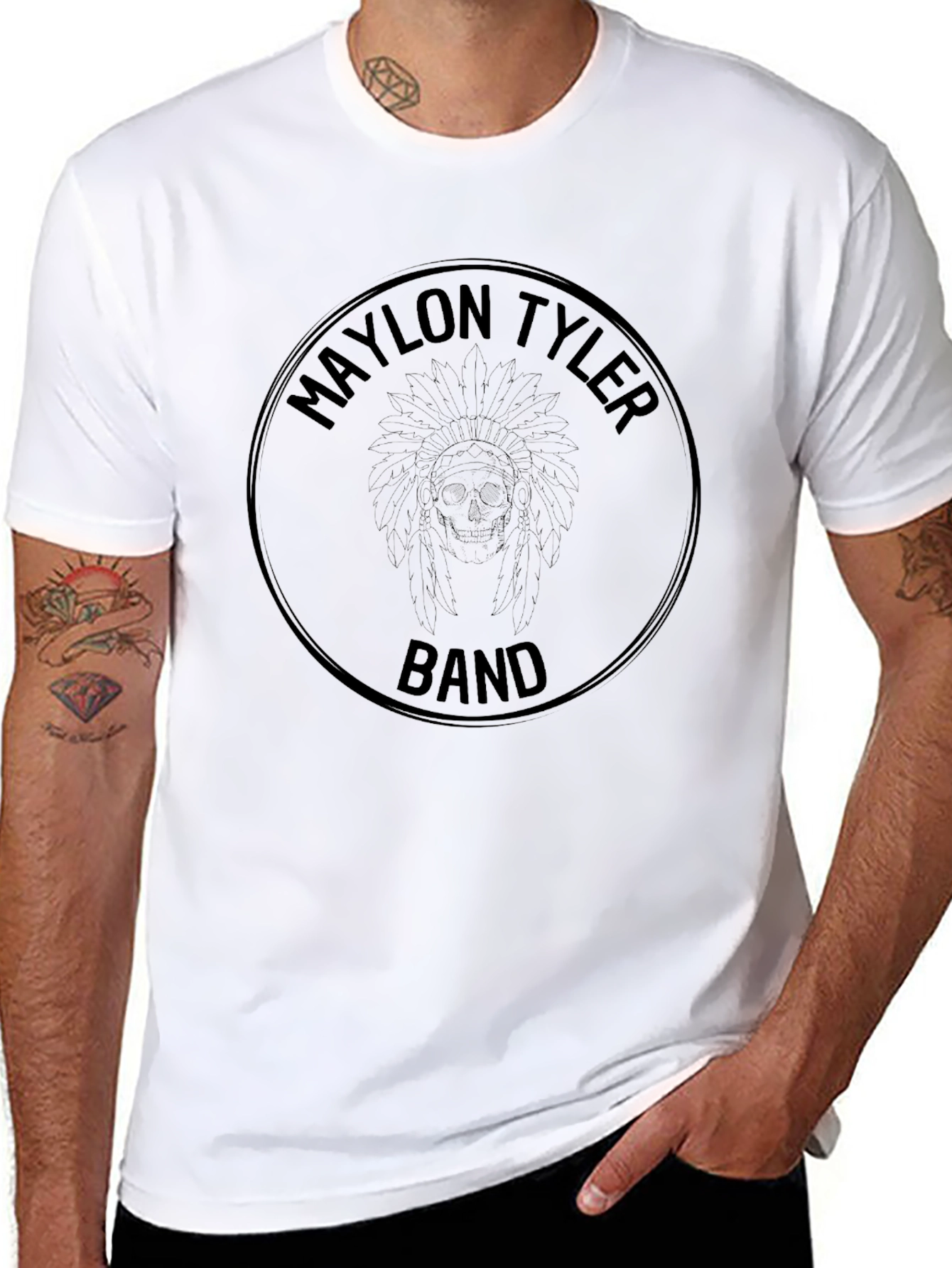 Maylon Tyler Band Black Graphic T-Shirt