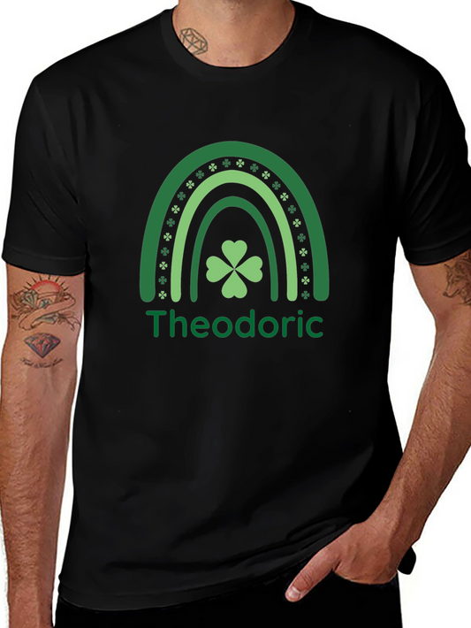 Theodoric St. Patricks Day Shamrock Rainbow T-Shirt