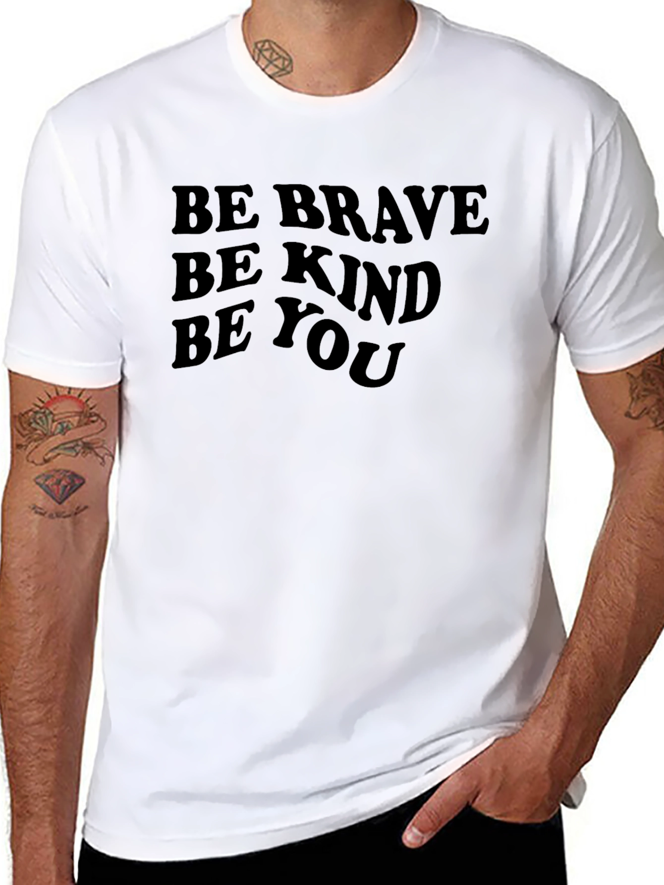 Be Brave Be Kind Be You T-Shirt - Black
