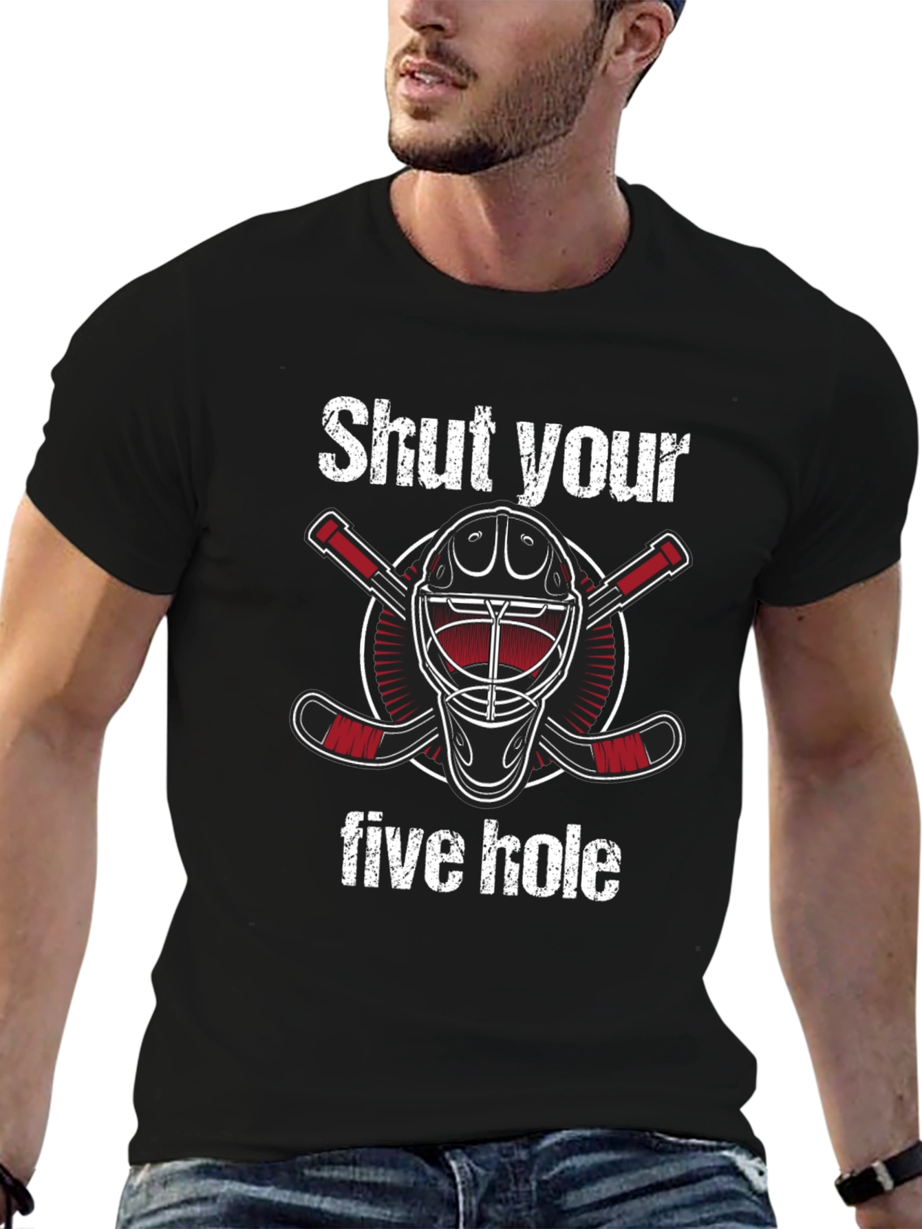 Shut Your Five Hole Hockey T-Shirt